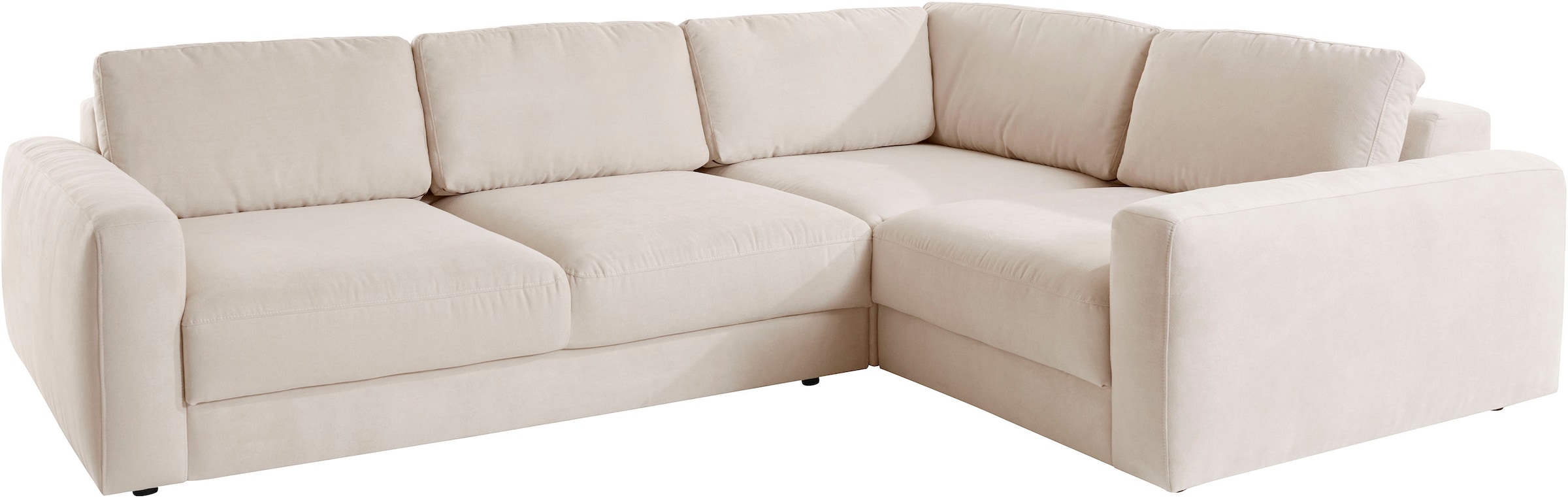 Home affaire Ecksofa »Bloomfield, Breite 304cm, Mega Polsterecke mit viel Platz, L-Form« extra tiefe Sitzfläche, wahlweise mit Sitztiefenverstellung