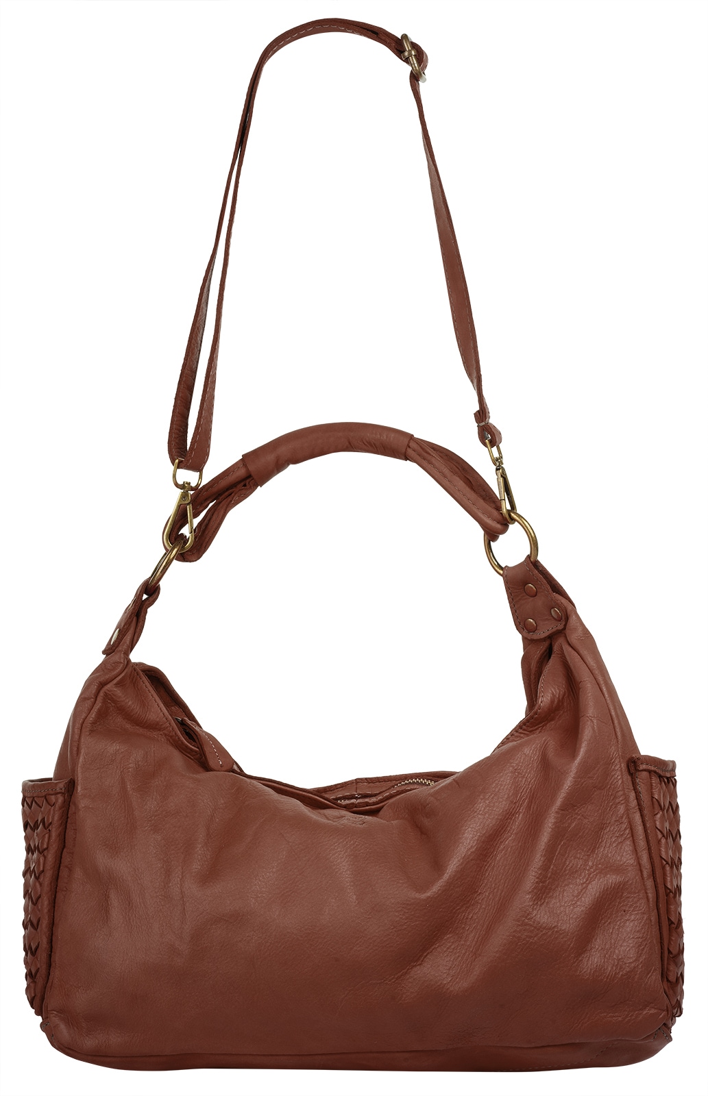Samantha Look Henkeltasche, echt Leder, Made in Italy