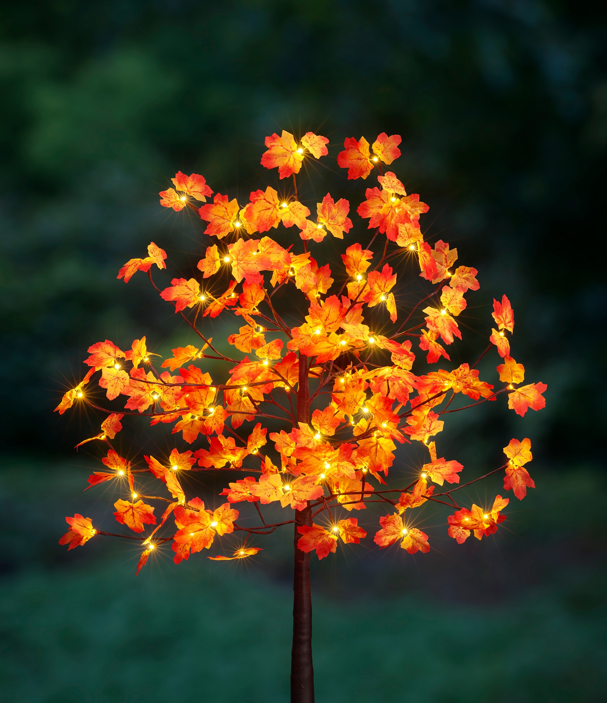 BONETTI LED Baum »Weihnachtsdeko«, 96 flammig, Beleuchteter Deko-Herbstbaum mit Ahornblättern