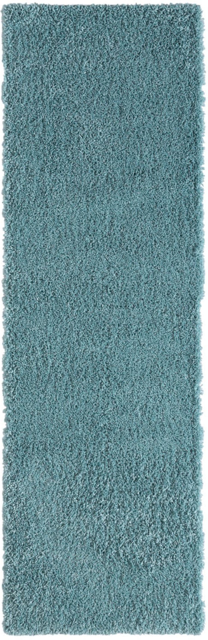 Myflair Möbel & Accessoires Hochflor-Bettumrandung »My Shaggy«, (3 tlg.), Shaggy, Uni-Farben, leicht glänzend, extra flauschig, Läufer-Set