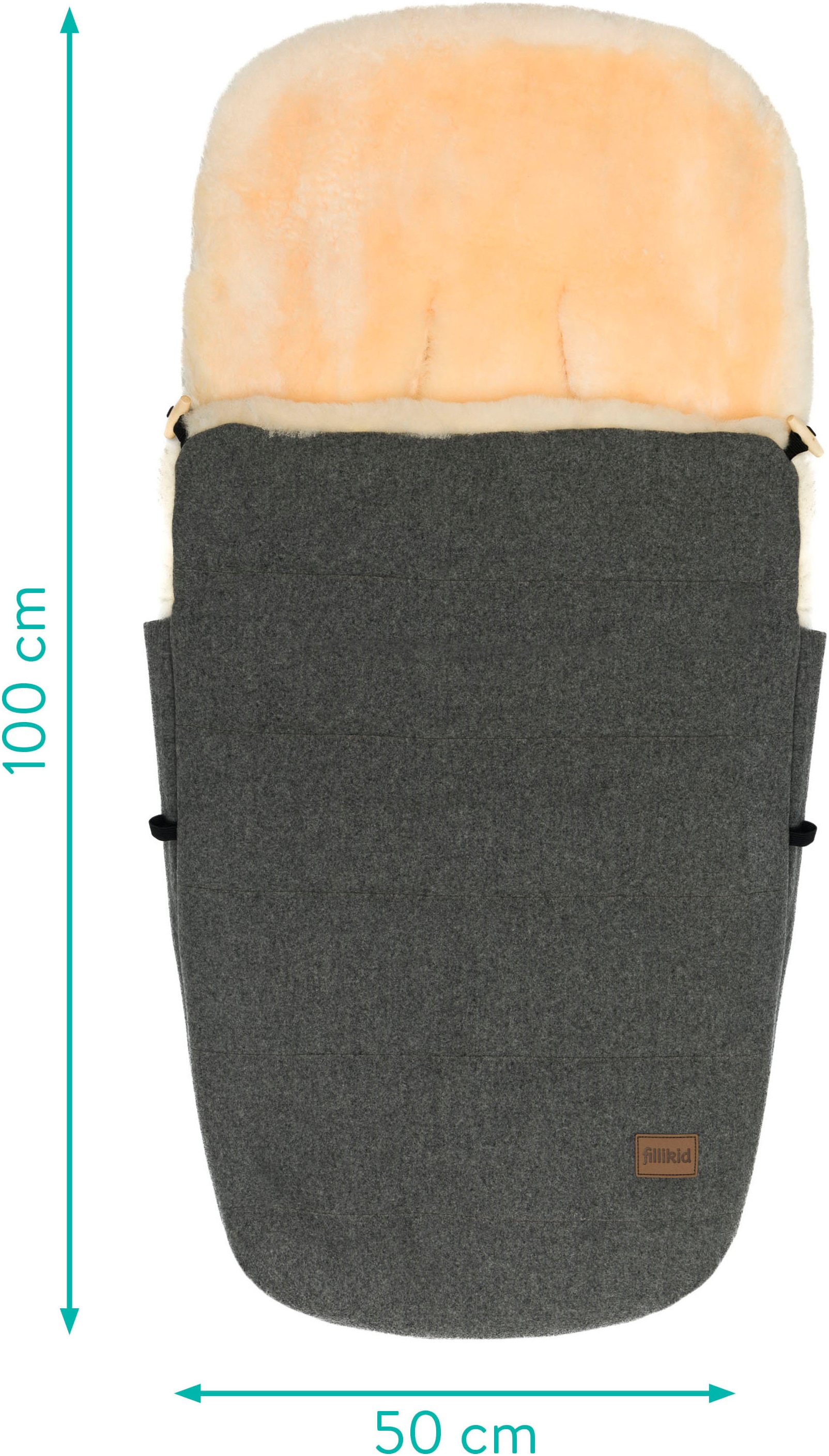 Fillikid Fußsack »Bernina Wool, Winterfußsack«