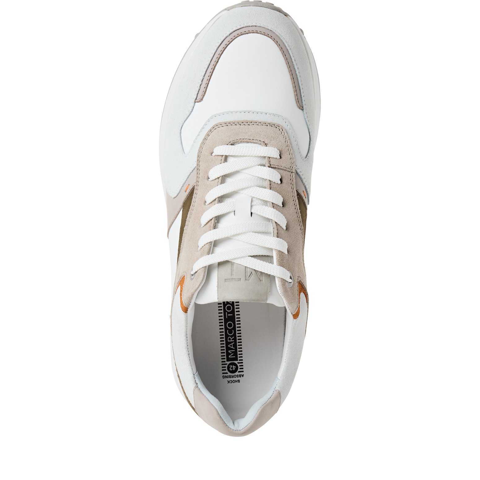 MARCO TOZZI Sneaker  , Freizeitschuh, Halbschuh, Schnürschuh mit Kontrastbesätzen