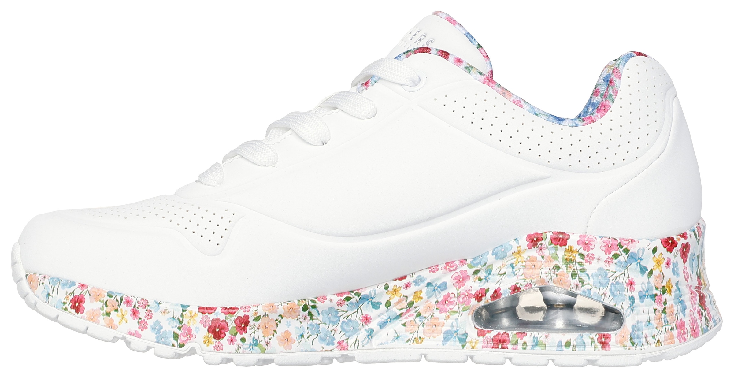 Skechers Sneaker »UNO-MAJESTIC GARDEN«, Keilsneaker, Plateausneaker mit bedruckter Sohle