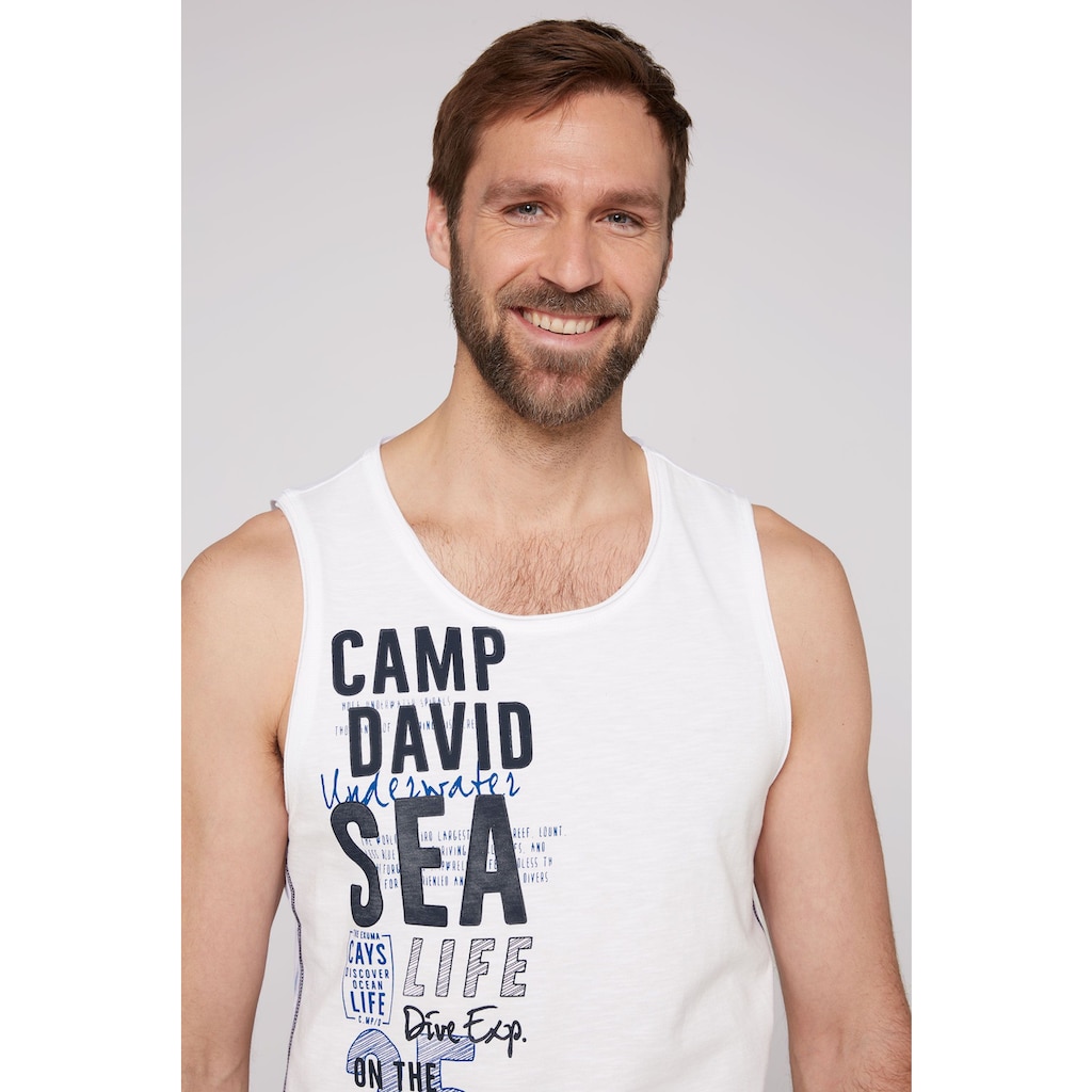 CAMP DAVID Tanktop, mit Logodruck