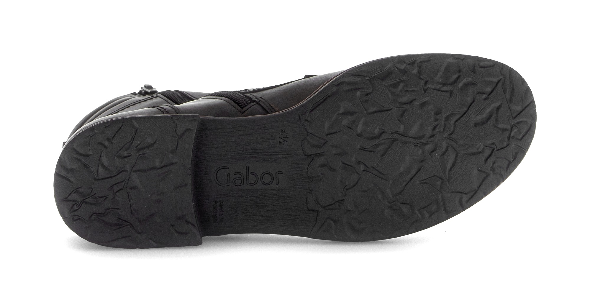 Gabor Schnürstiefelette  , Blockabsatz, Schnürboots mit Zierreißverschluss an der Außenseite