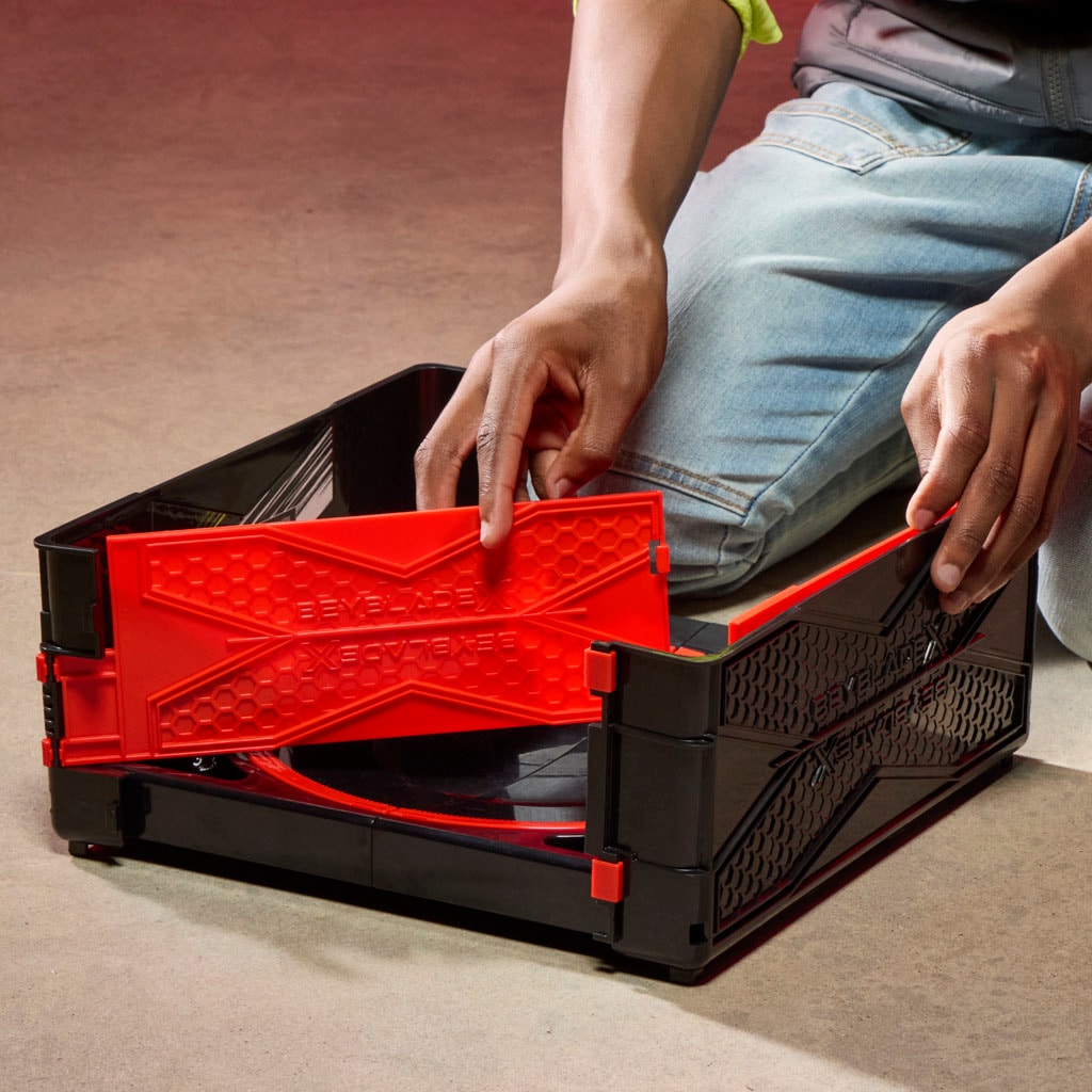 Hasbro Speed-Kreisel »Beyblade X Clash and Carry Beystadium-Arena«, (1 tlg.), mit Griff zum Mitnehmen