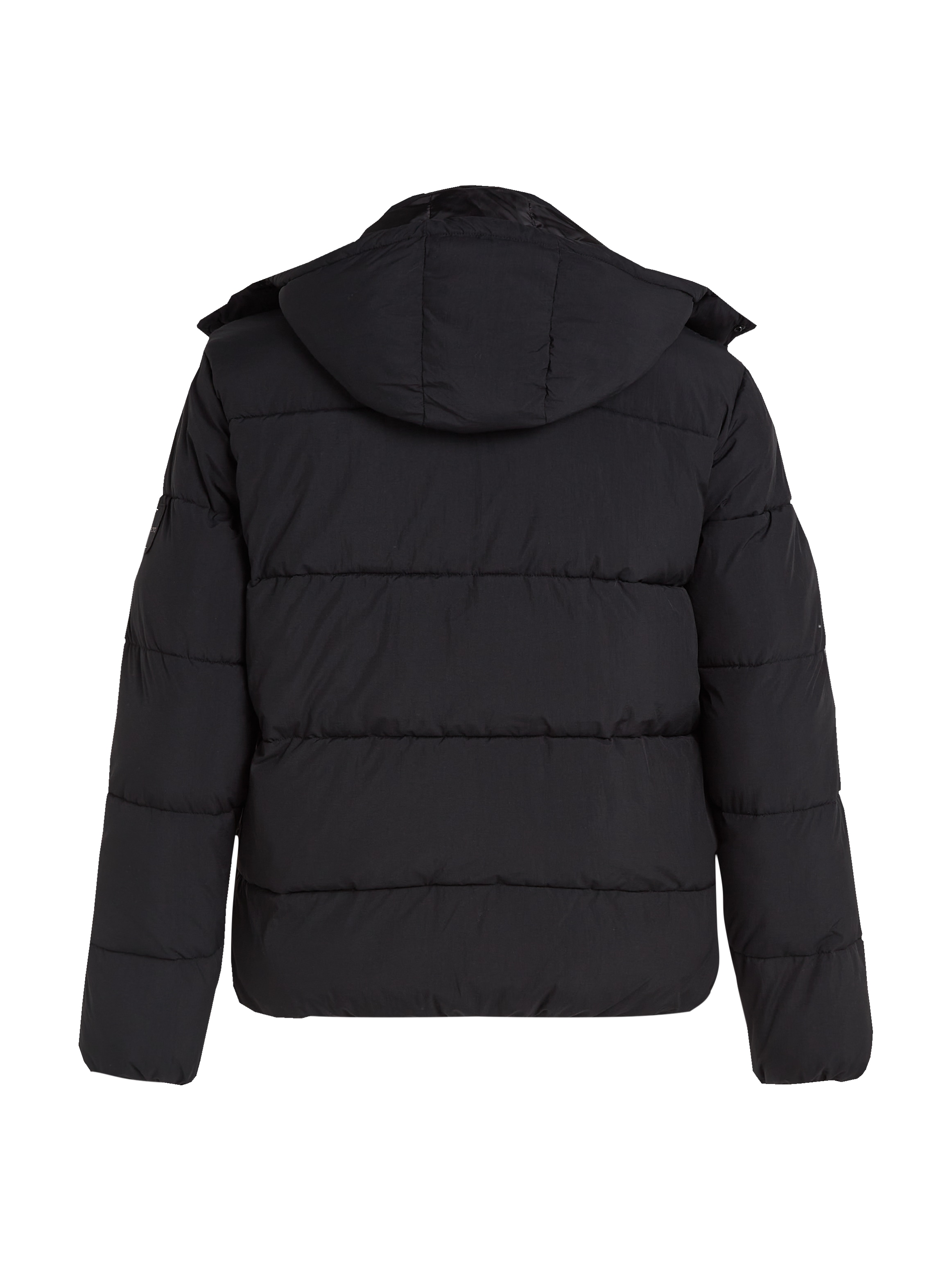 Calvin Klein Jeans Plus Outdoorjacke »Plus Essentials Non Down Jacket«, mit Kapuze, in Großen Größen mit Logoprägung