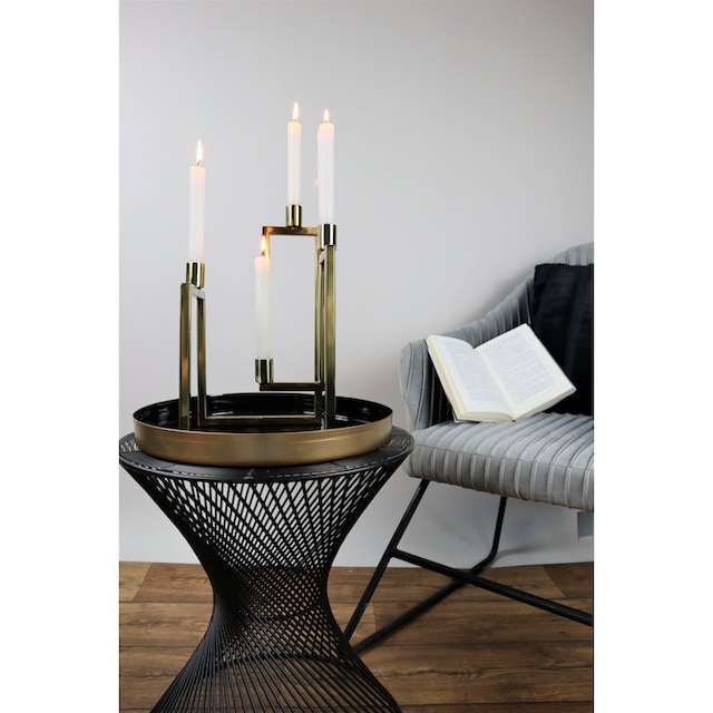 Edelstahl«, -flammig, »aus St.), 4 AM bestellen Adventsleuchter Stabkerzenhalter, Design Kerzenständer bequem (1