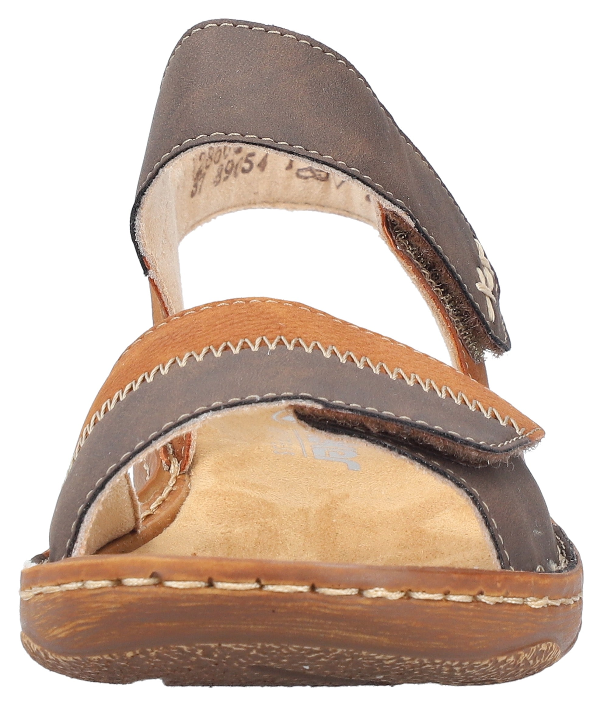 Rieker Sandale  Riemchensandale, Sommerschuh, Sandalette, Klettschuh mit Keilabsatz
