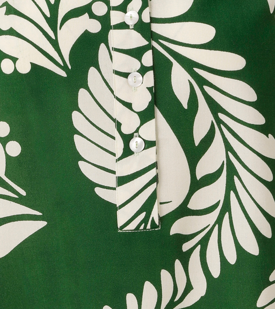 Aniston CASUAL Schlupfbluse mit großflächigen, grafischen Blättern bedruckt - NEUE KOLLEKTION