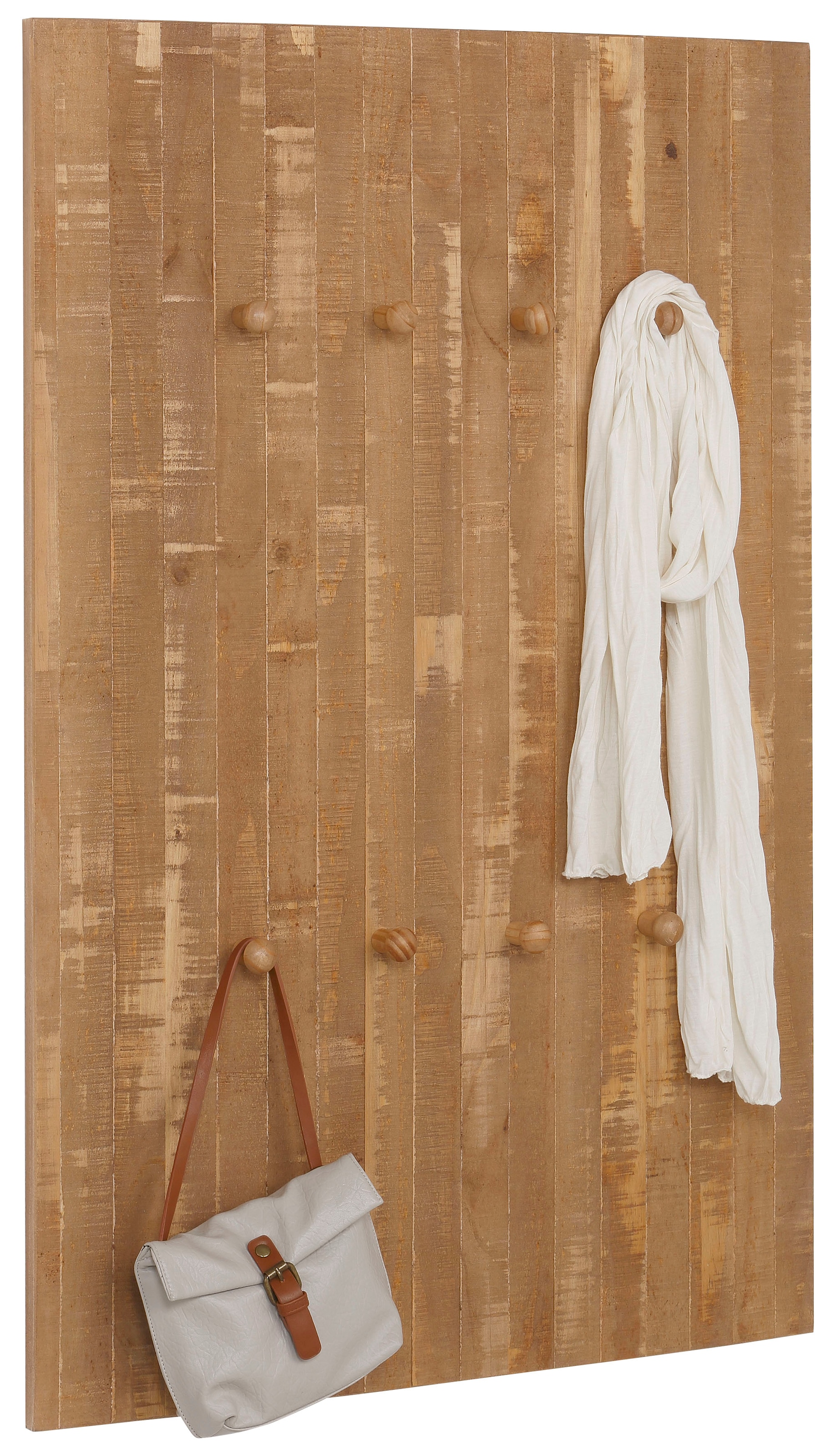 auf Raten Holzhaken, 75 affaire Breite im Garderobenpaneel Home 8 cm kaufen massivem Shabby-Look, mit »Rondo«,