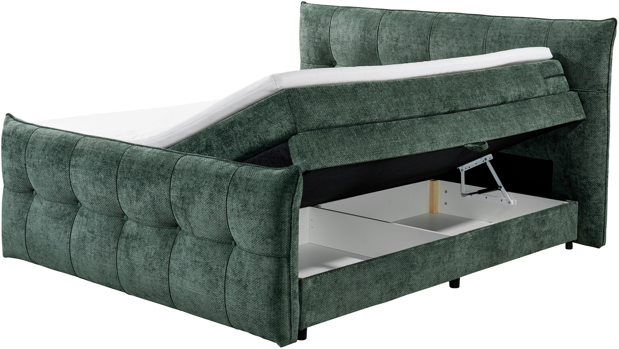 ED EXCITING DESIGN Boxspringbett »Gallina«, mit Bettkasten, inkl. Topper