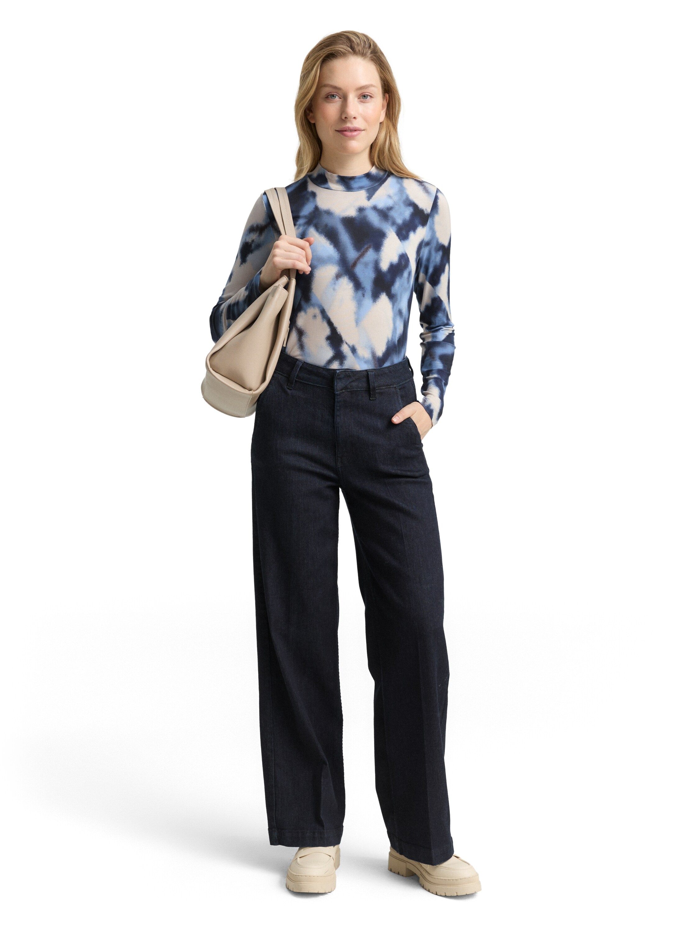 TOM TAILOR Langarmshirt »Fied« mit All-Over Print