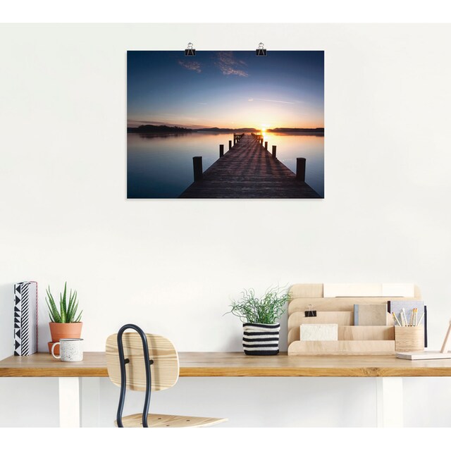 Artland Wandbild »Sonnenstrahlen - Sonnenuntergang«, Gewässer, (1 St.), als  Alubild, Leinwandbild, Wandaufkleber oder Poster in versch. Größen bequem  kaufen