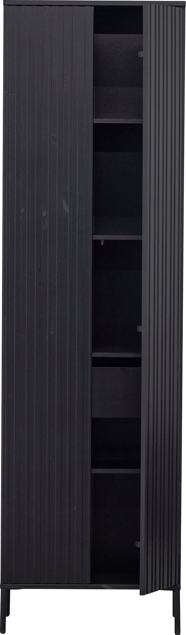 WOOOD Garderobenschrank »New Gravure, Mehrzweckschrank mit 5 Fächern«, mit grafischen Relieftüren, Breite 60 cm