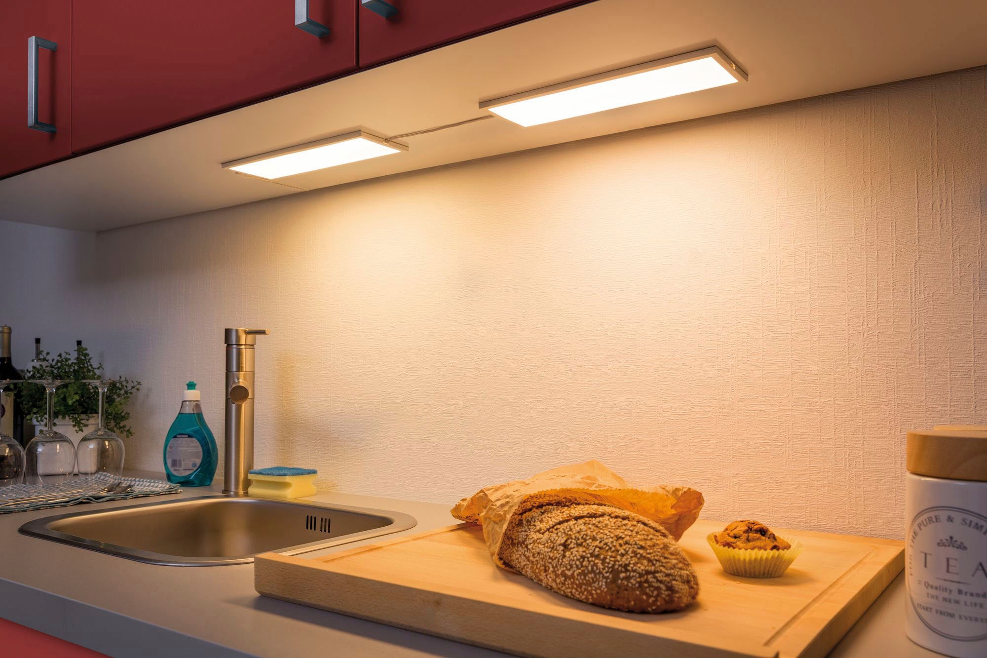 Paulmann Unterschrankleuchte »Unterschrank-Panel LED Ace 7,5W Weiß 10x30cm Basisset«, 1 flammig, Unterschrank-Panel LED Ace 7,5W Weiß 10x30cm Basisset