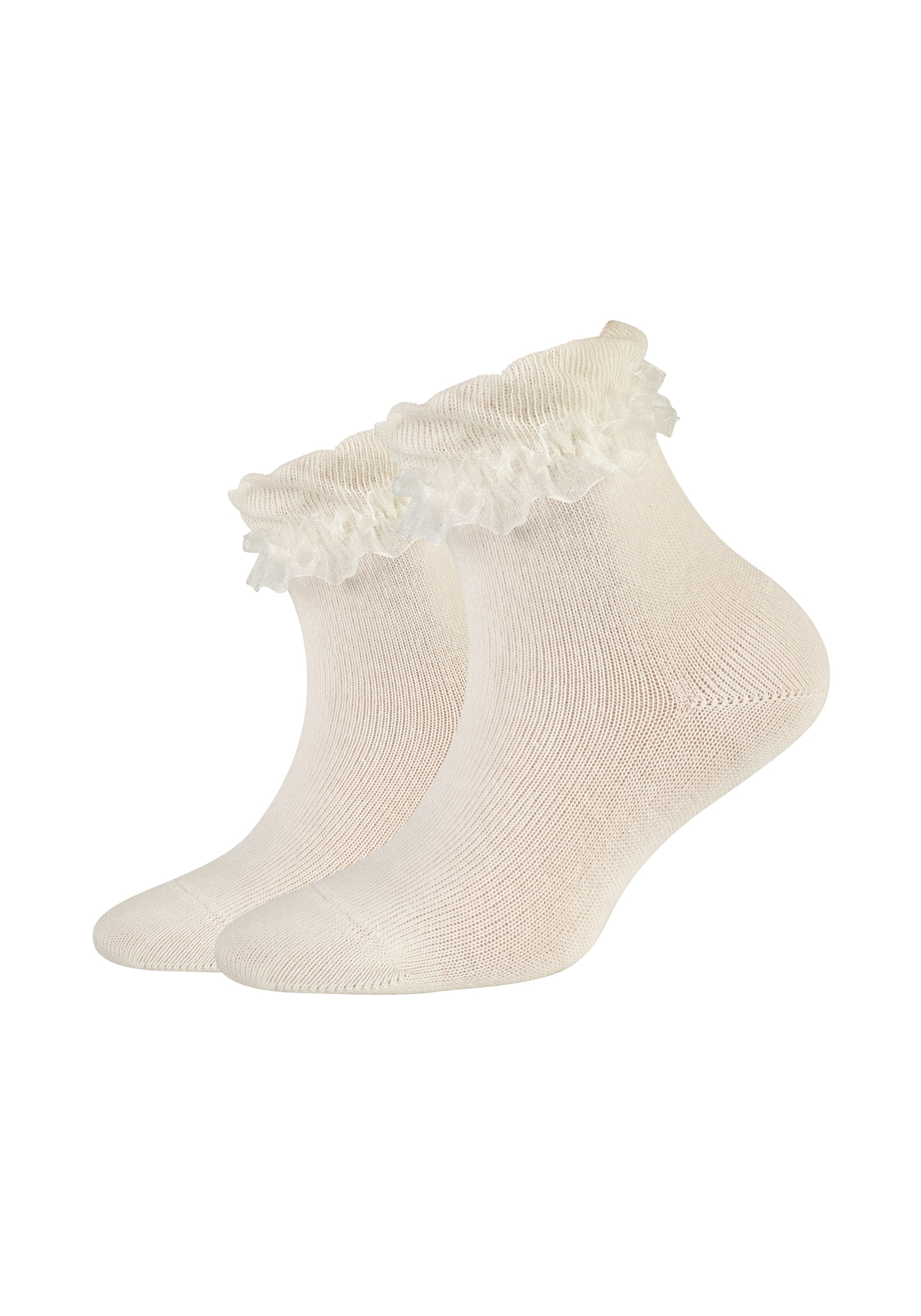 Camano Socken »ca-soft« 4 Stk. tlg. mit romantischem Rüschendesign