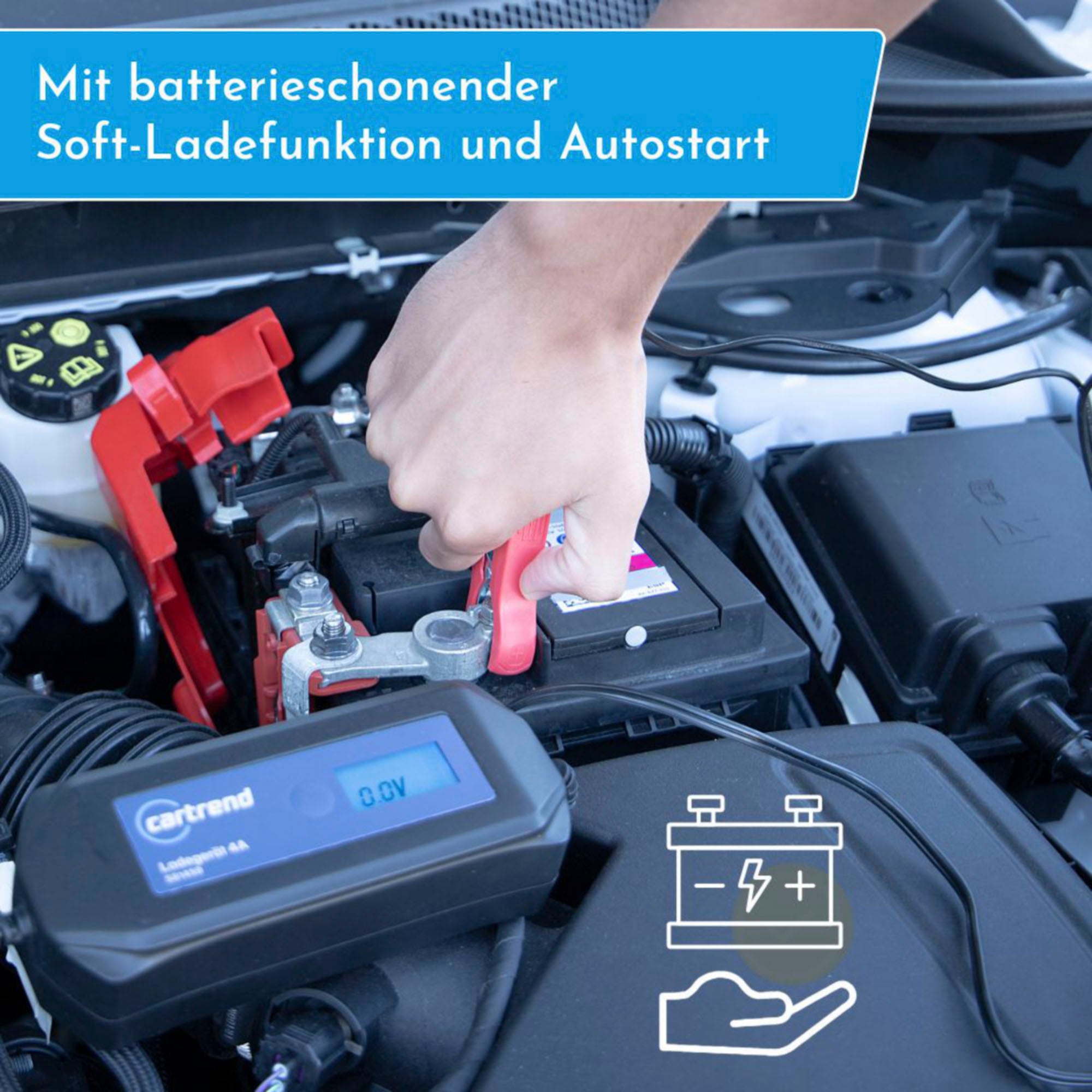 Cartrend Autobatterie-Ladegerät »Batterieladegerät DP6.1 mit Mikroprozessor-Technologie 6V/12V, 6A«