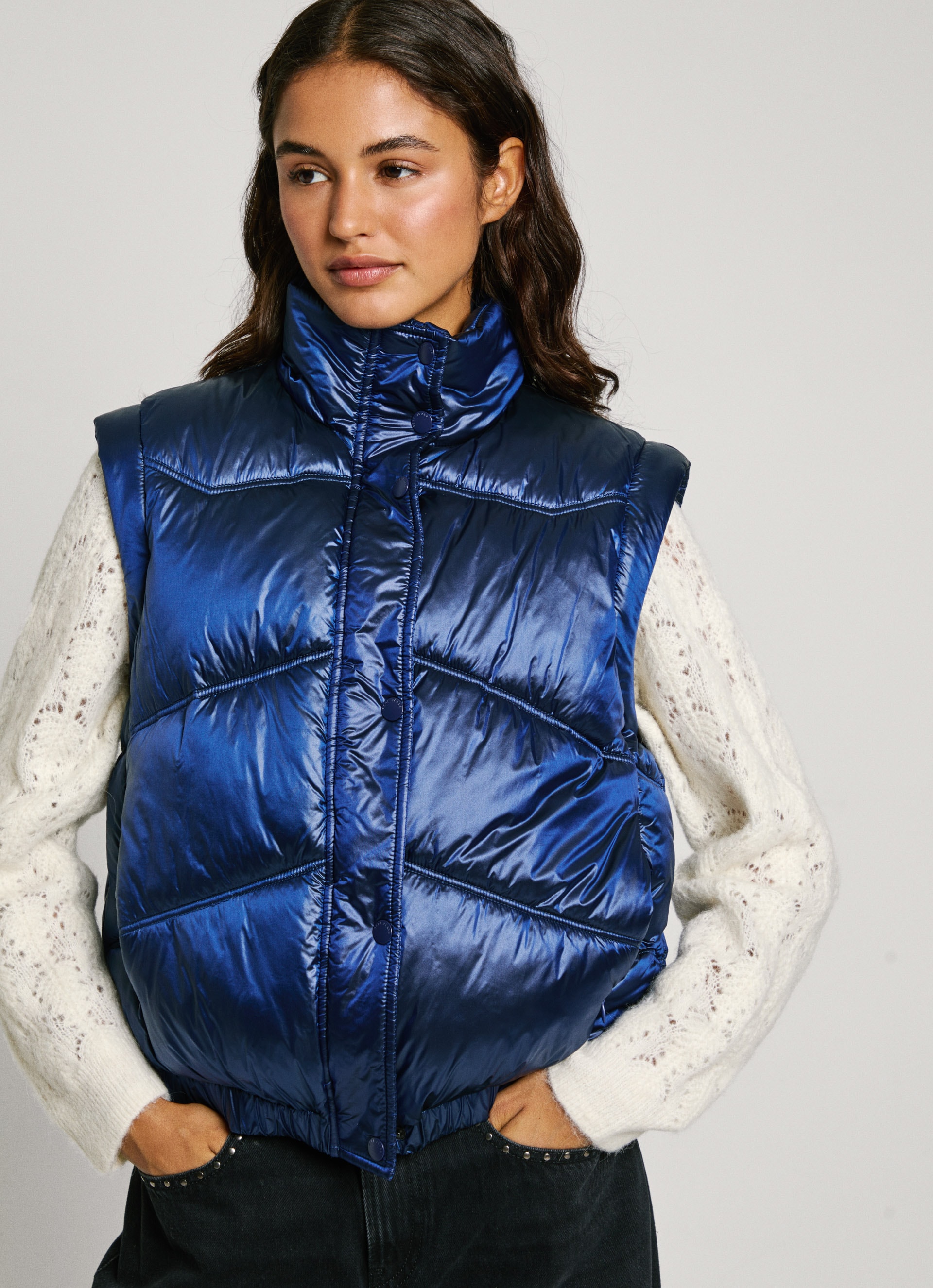 Pepe Jeans Steppjacke »FLORA«, im praktischen 2-in-1 Design