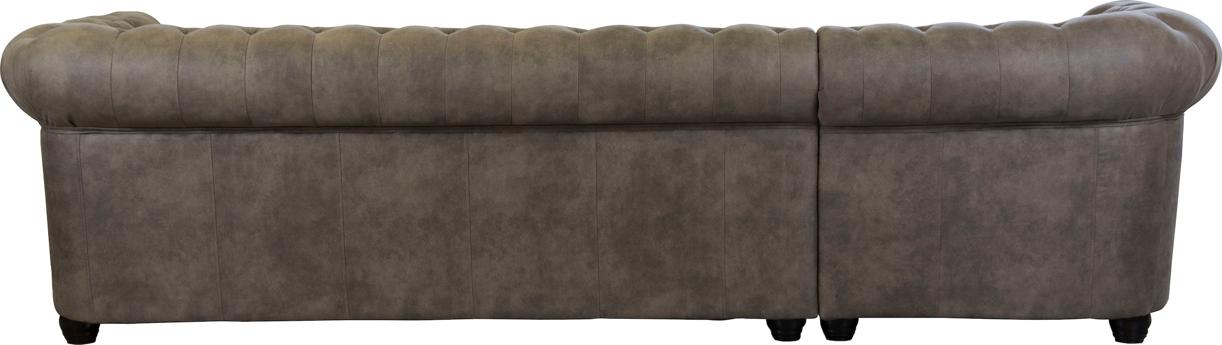 Home affaire Chesterfield-Sofa »Rysum L-Form«, Chesterfield-Optik mit Ottomanen-Abschluß