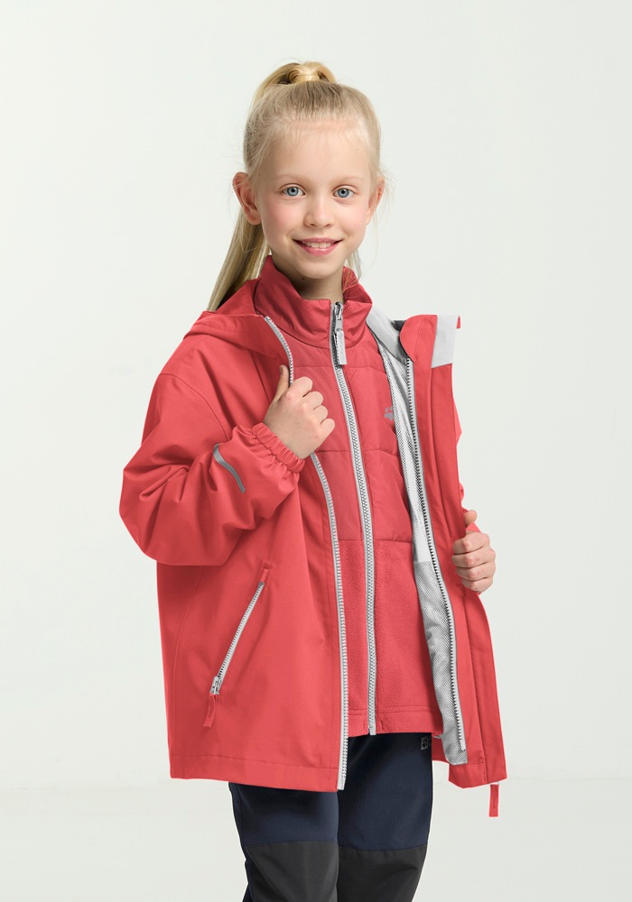 Jack Wolfskin 3-in-1-Funktionsjacke »HYBRID 3IN1 JACKET K« mit Kapuze