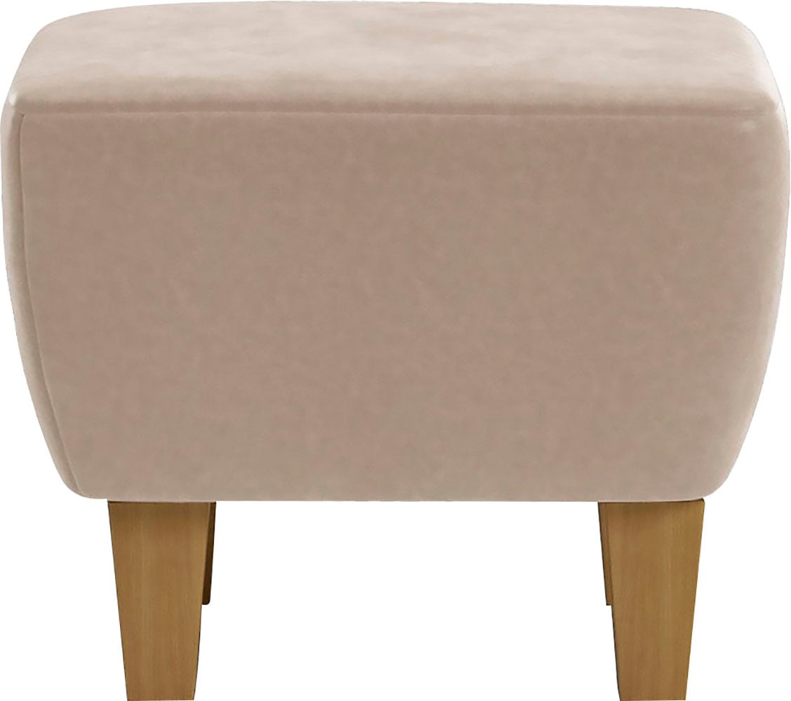 Home affaire Polsterhocker »Viva« mit Eichenfüßen