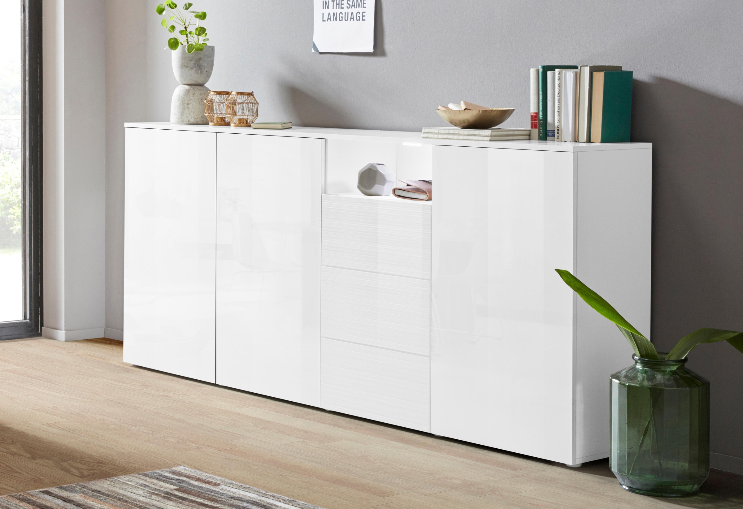 borchardt Möbel Highboard »Savannah«, Breite 200 cm auf