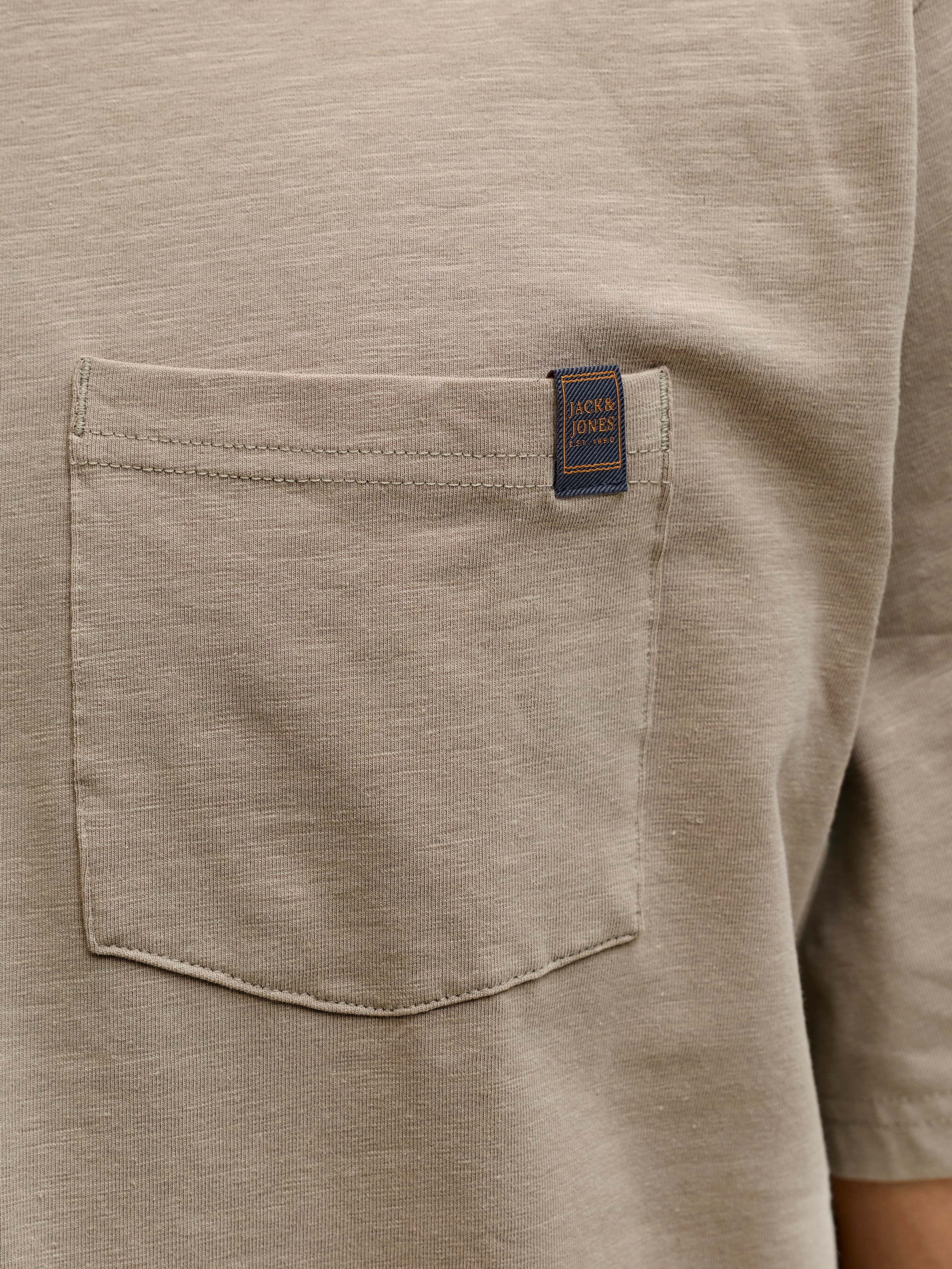 Jack & Jones Kurzarmshirt »JJEDOVER SLUB TEE SS NOOS« Baumwollmischung, relaxed fit