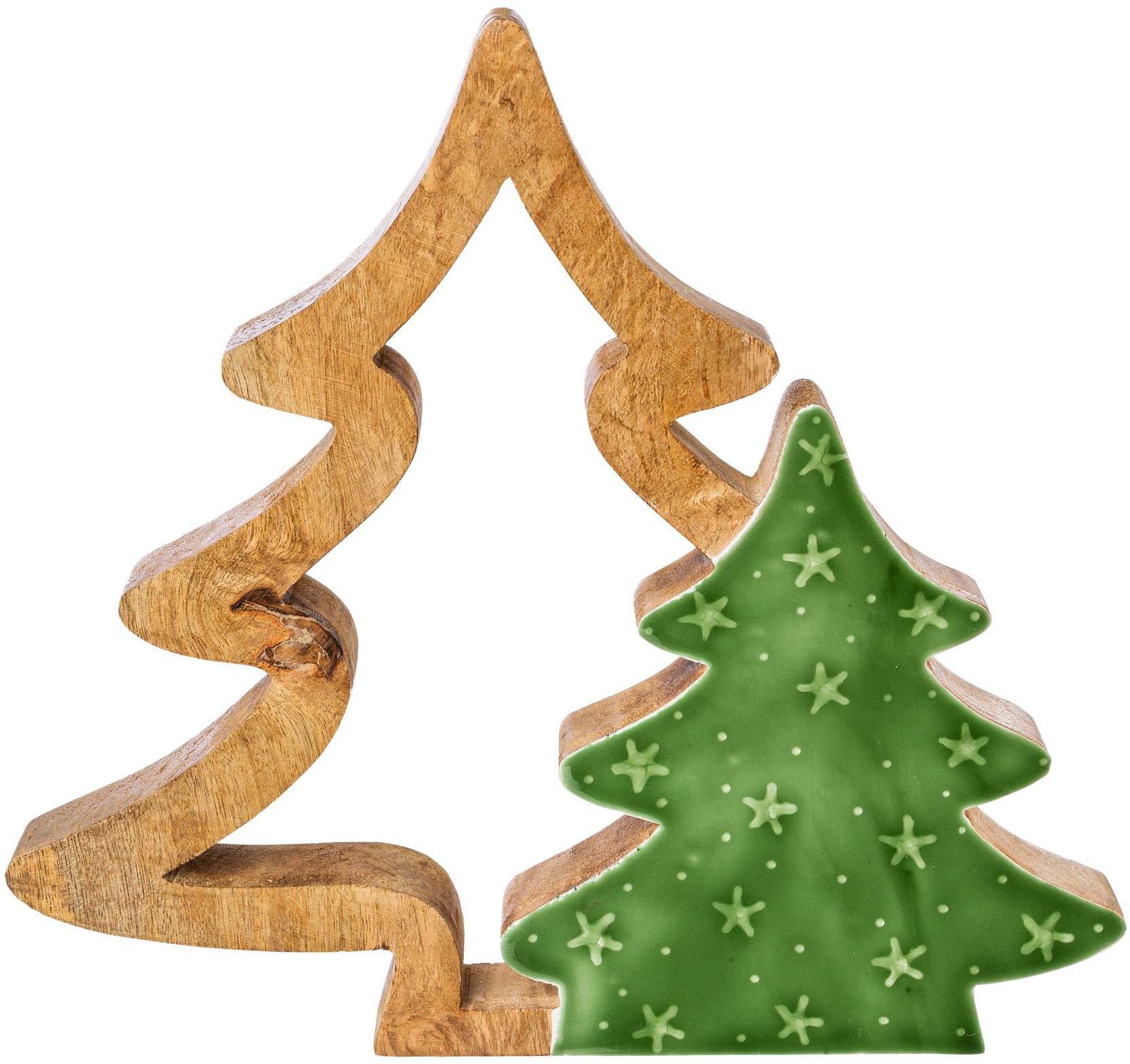 Creativ home Dekobaum »Deko-Figur Tannenbaum« mit Enamelverzierung
