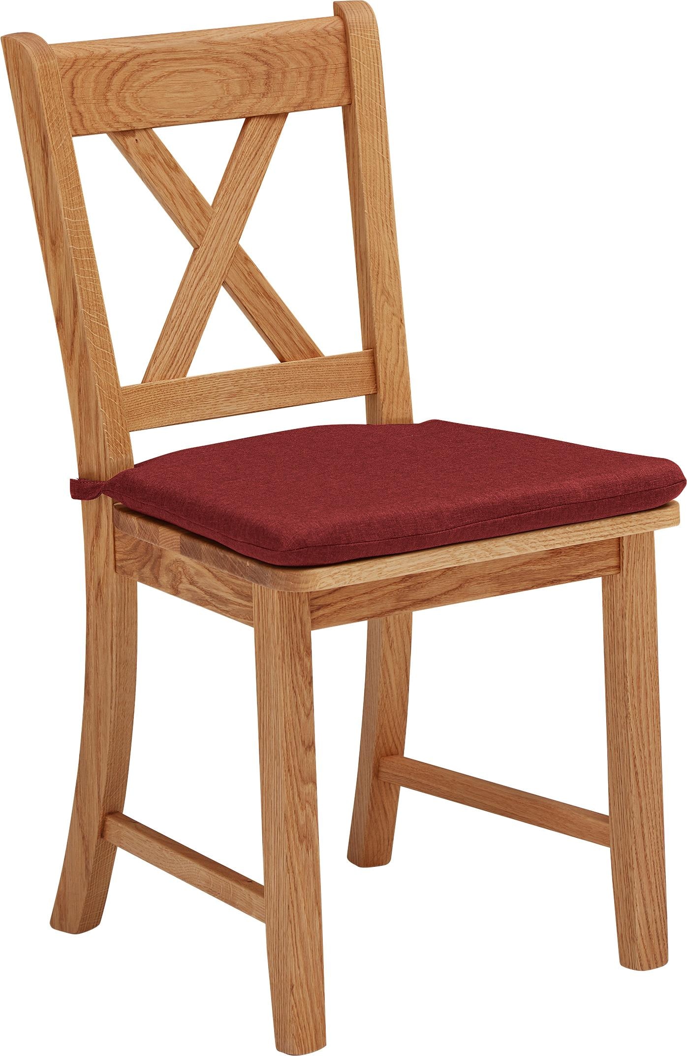 SCHÖSSWENDER Stuhl »Königsee«, (Set), 2 St., Polyester, Gestell aus Massivholz