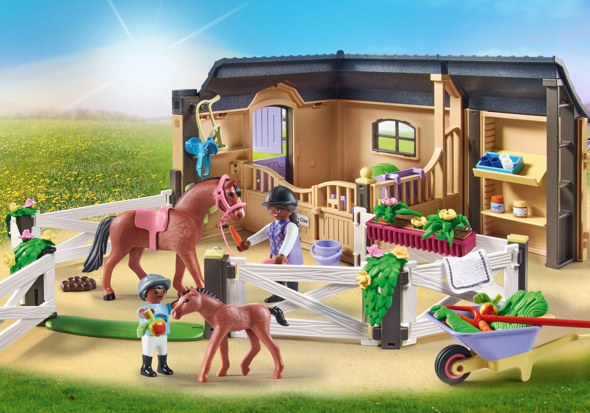 Playmobil® Konstruktions-Spielset »Reitstall (71238), Country«, (136 St.), Made in Germany