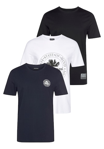 Bruno Banani T-Shirt »Essentials T-Shirts«, (3er-Pack) kaufen