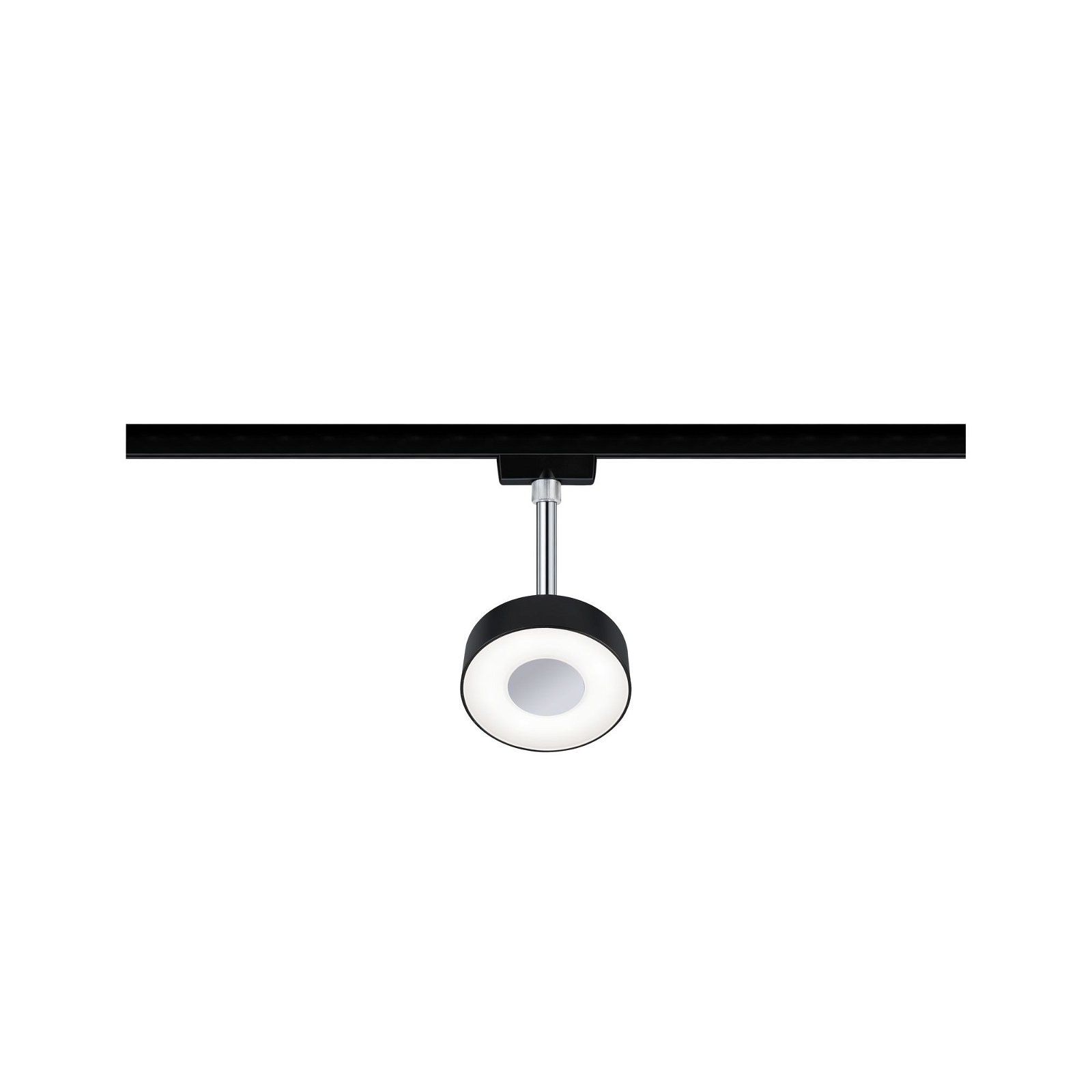 Paulmann Schienensystem-Leuchten »URail Schienenspot Circle Einzelspot 160lm 5W 4000K 230V Chrom matt« LED-Modul 1 Stk. Neutralweiß dimmbar