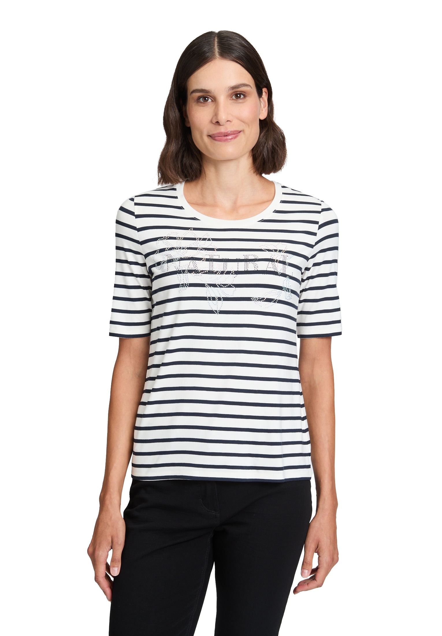 Betty Barclay T-Shirt »Ringelshirt mit Schmucksteinen«