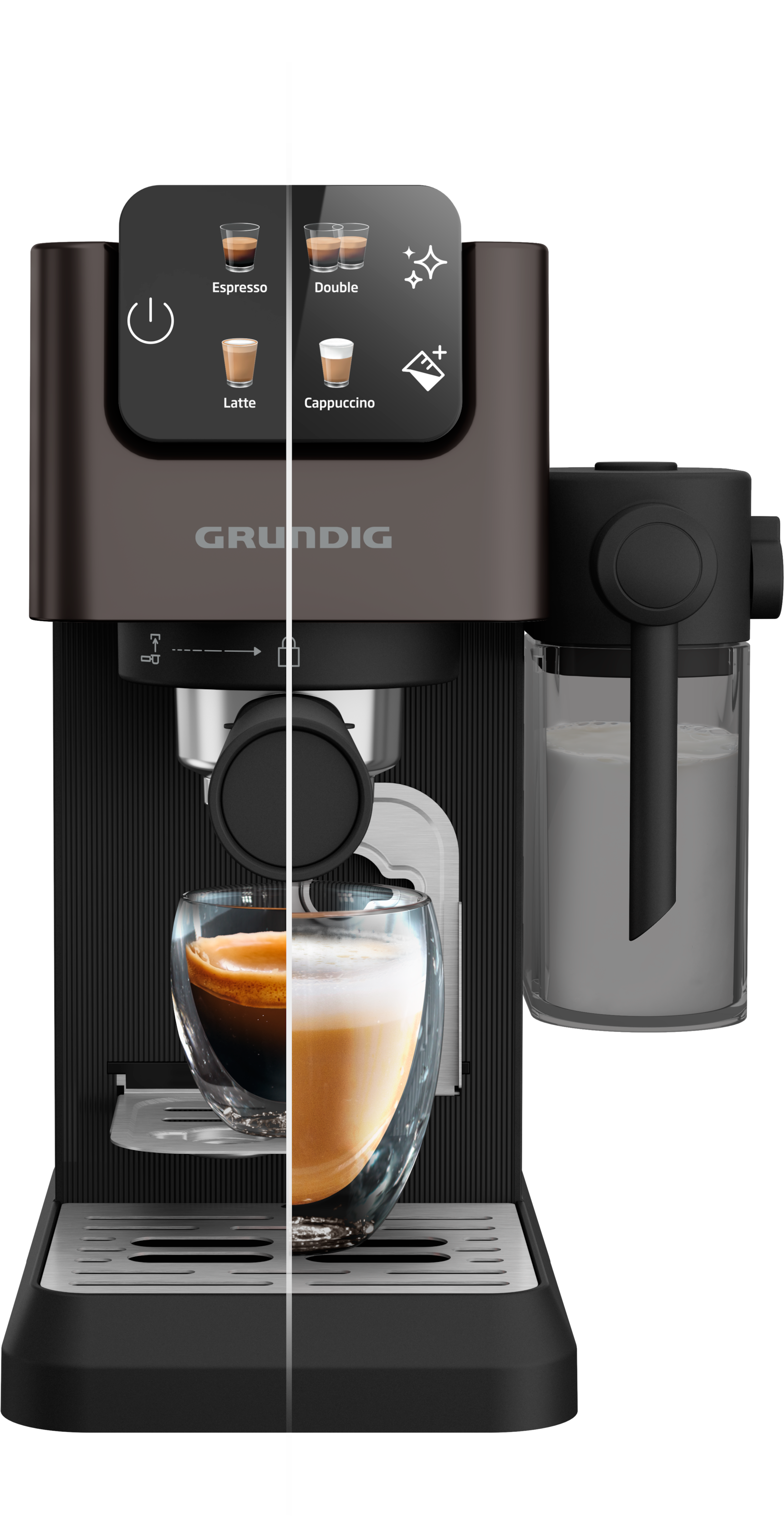 Grundig Espressomaschine »KSM 5330«, mit integriertem Milchbehälter