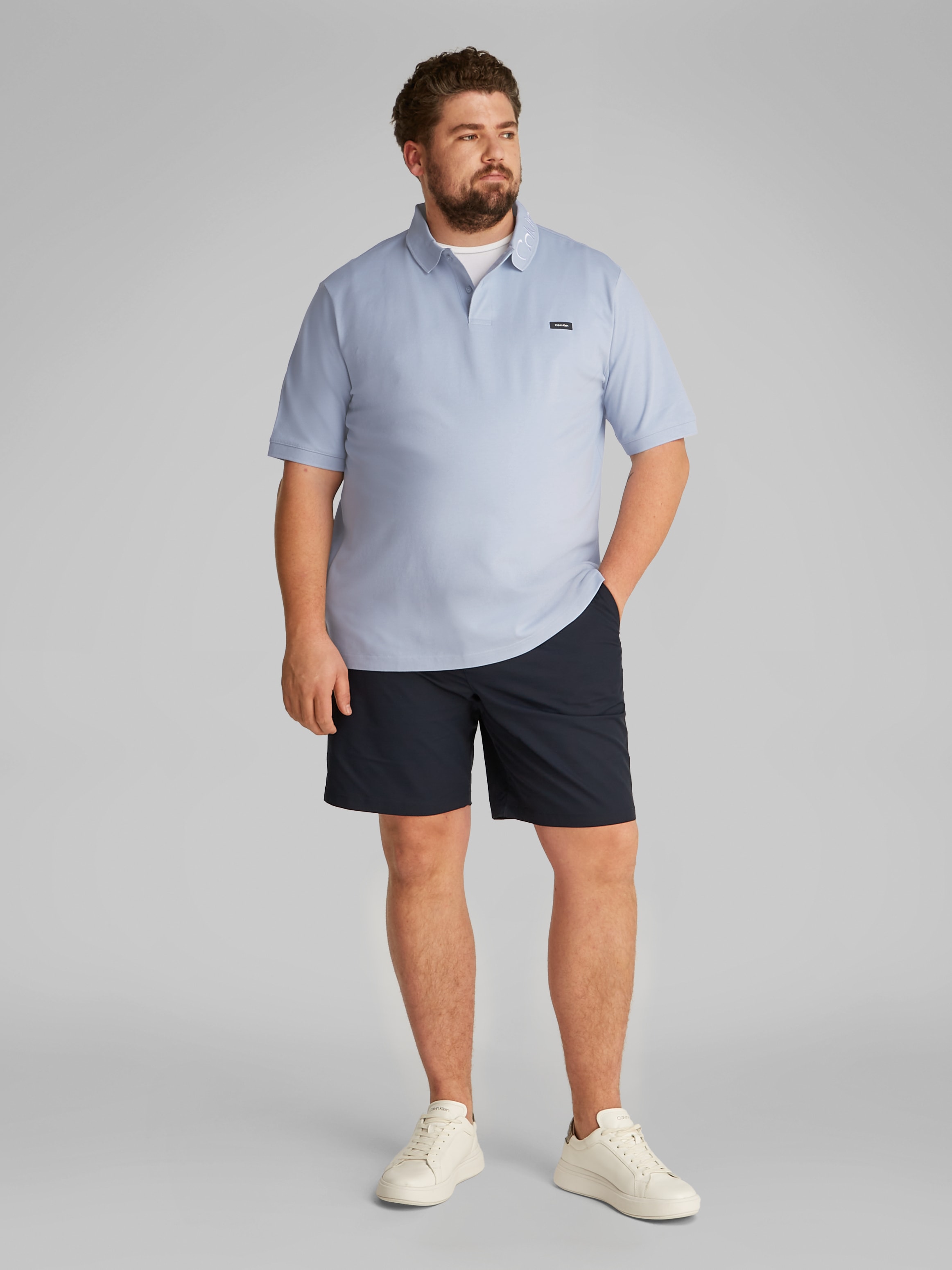 Calvin Klein Big&Tall Poloshirt »BT_STRETCH PIQUE LOGO CLLR POLO«, in großen Größen