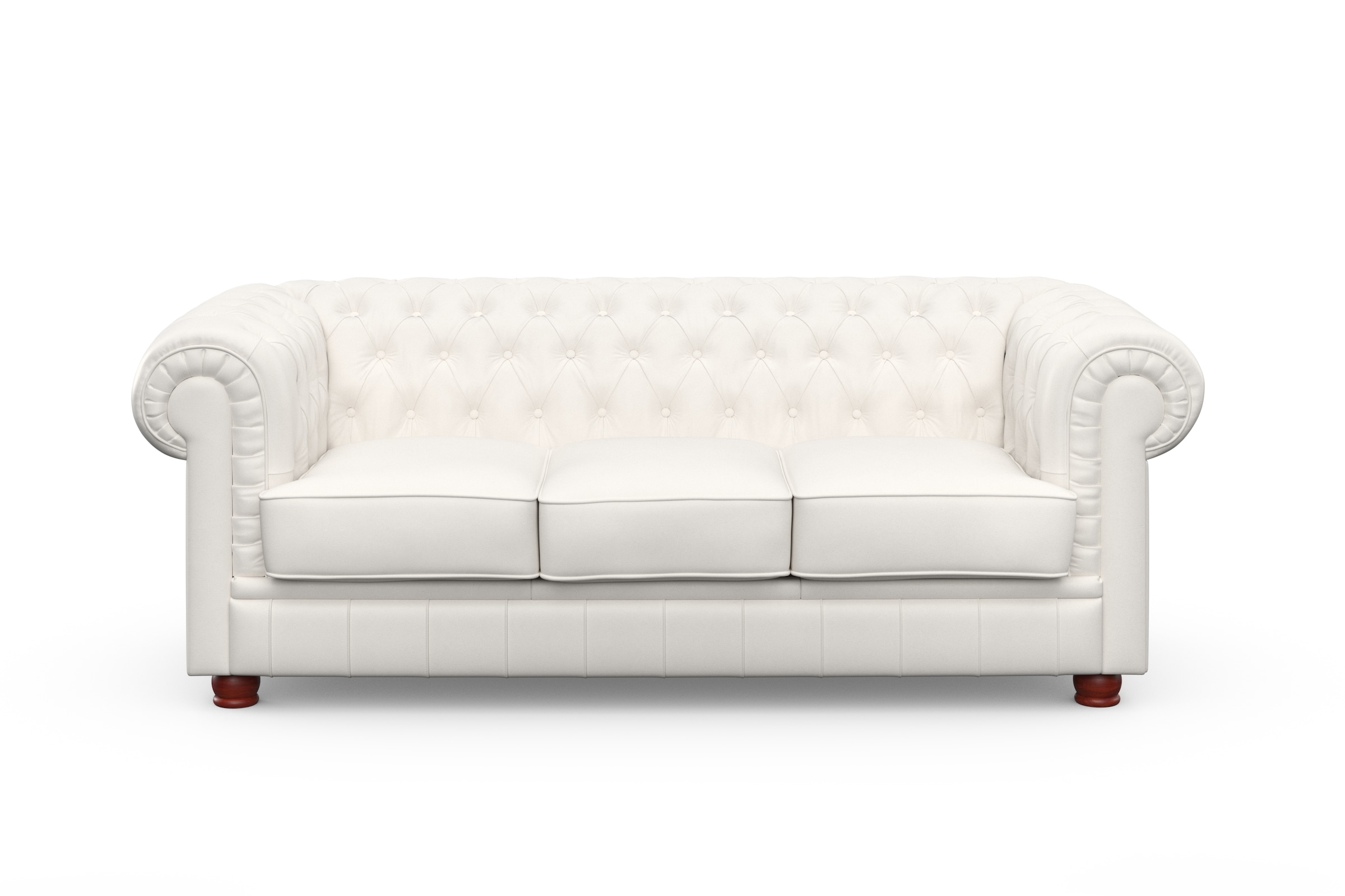 Max Winzer® Chesterfield-Sofa »Kent edel und bequem, tolle Detailverarbeitung, komfortable Armlehnen«, 3-Sitzer mit aufwendiger Knopfheftung, Breite 205 cm