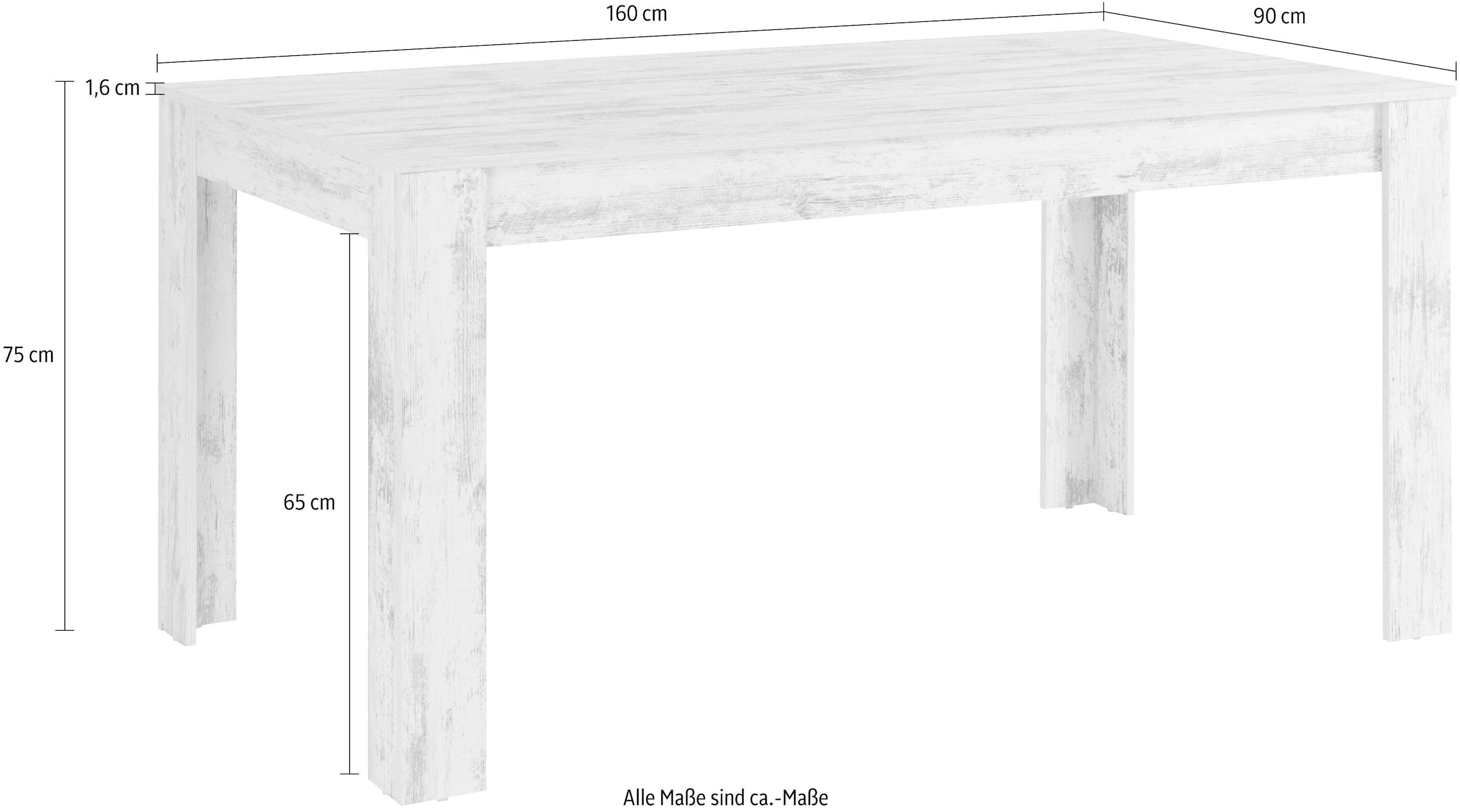 INOSIGN Esstisch, Breite 160 cm