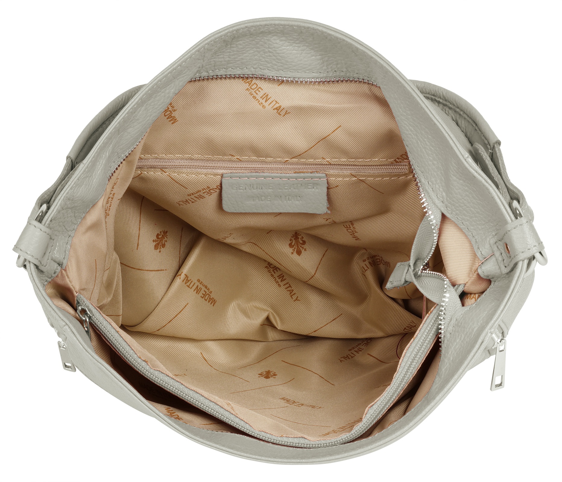Cluty Henkeltasche, echt Leder, Made in Italy