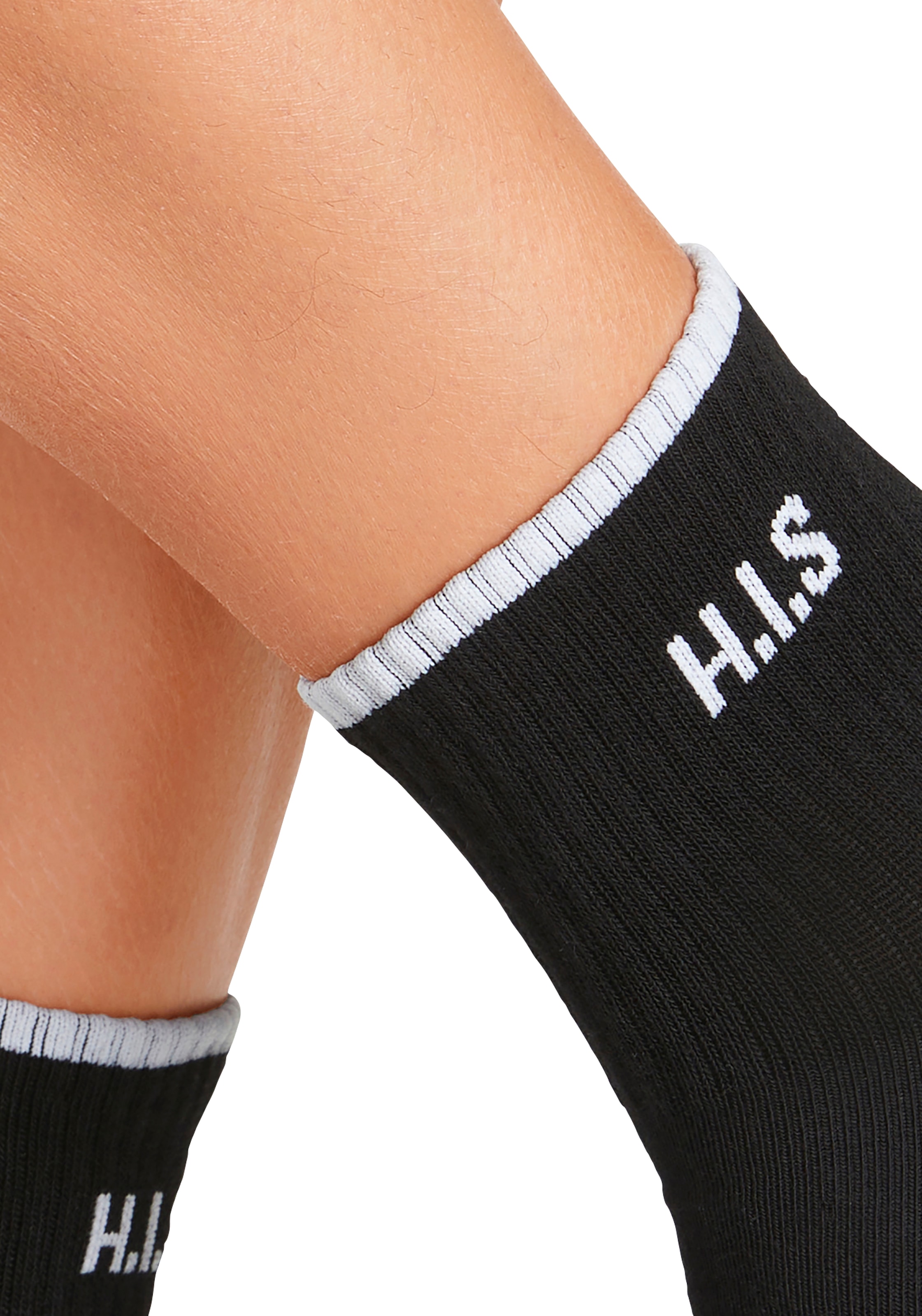 H.I.S Sportsocken »Kurzsocken«, (Packung, 6 Paar), mit Frottee & verstärkten Belastungszonen