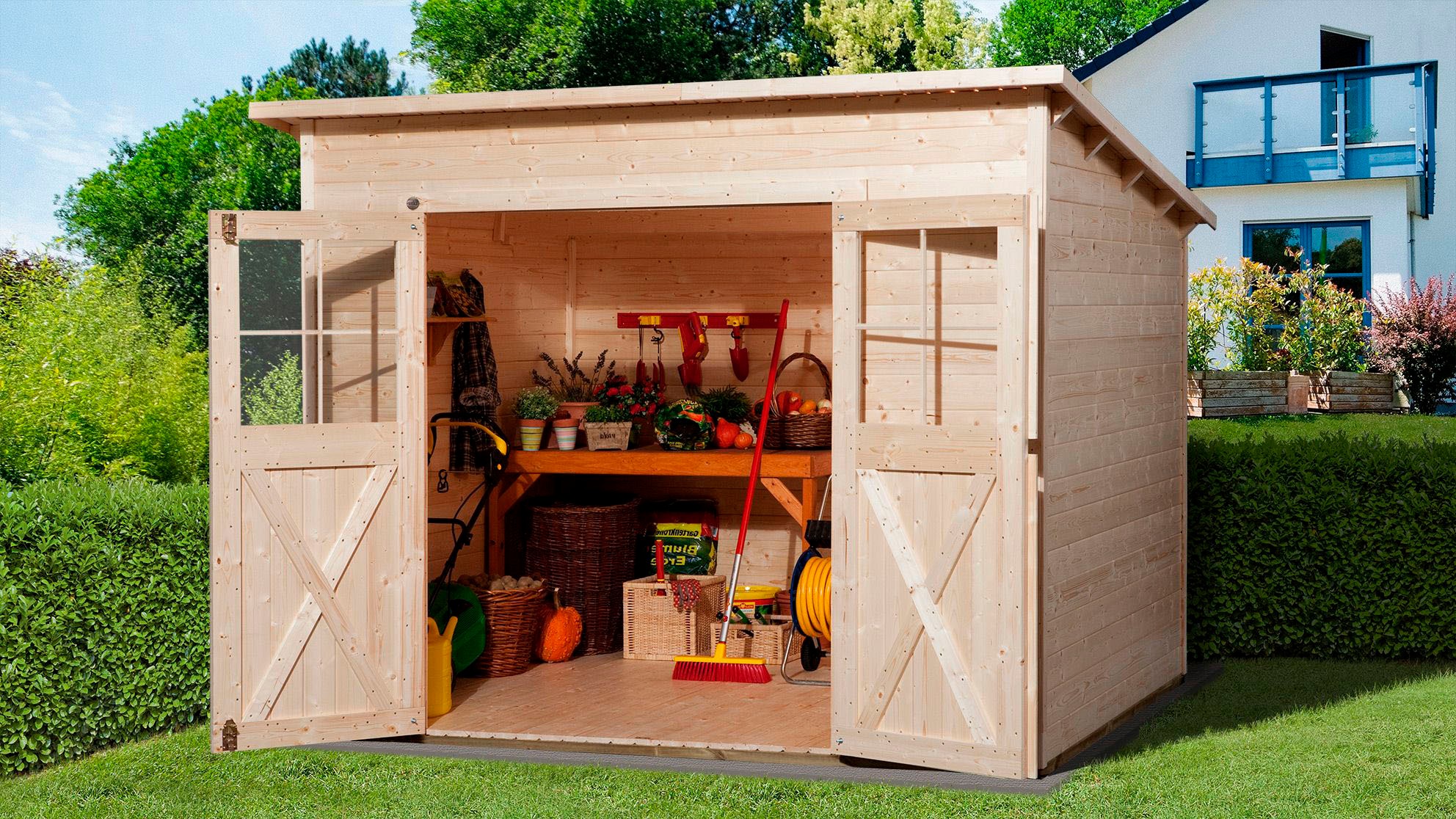 weka Gartenhaus »325 Gr.4, natur, 19 mm«
