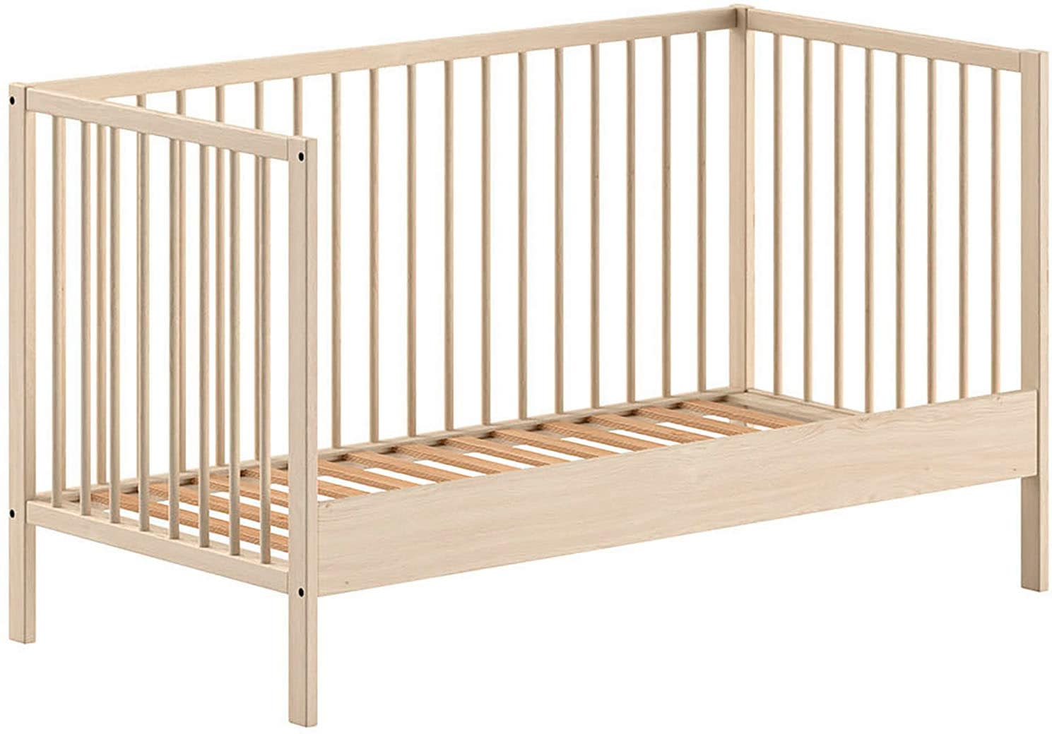 Vipack Babybett »Dino 70/140 mit 3-fach verstellb. Lattenrost, inkl. 3 Schlupfsprossen«, aus massiver Buche, umbaubar zum Juniorbett, wahlweise in 3 Farben