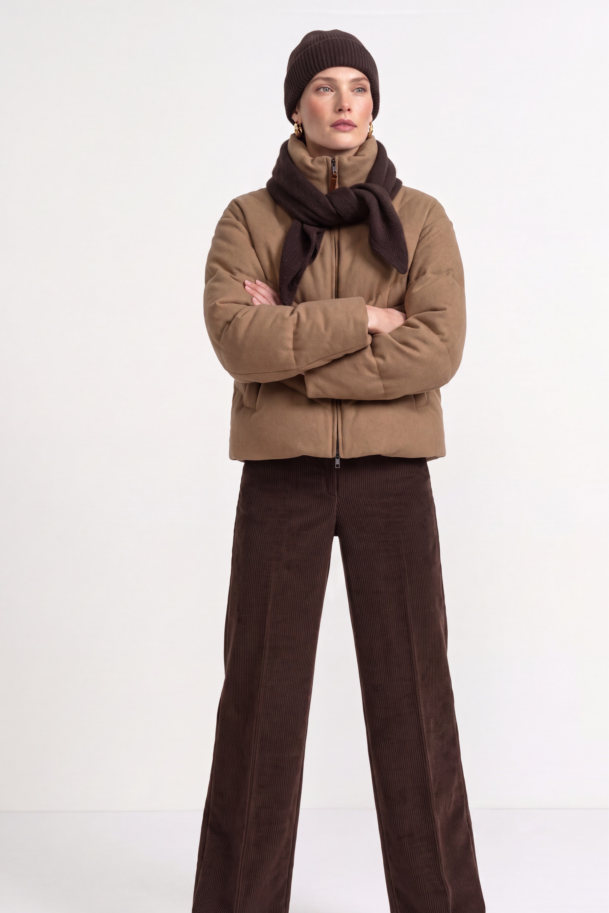 RICHROYAL Steppjacke ohne Kapuze Regular fit mit Stehkragen