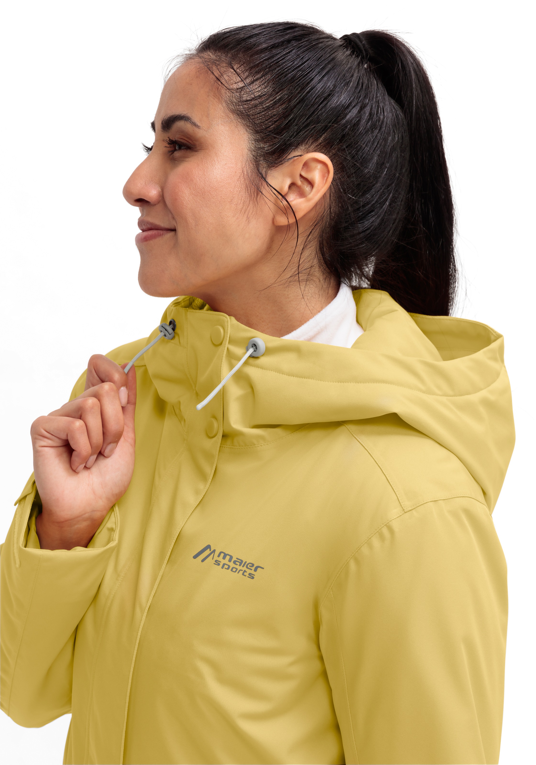 Maier Sports Winterjacke »Lisbon Coat« Damen Wintermantel, wattierte Regenjacke, wasserdicht + atmungsaktiv