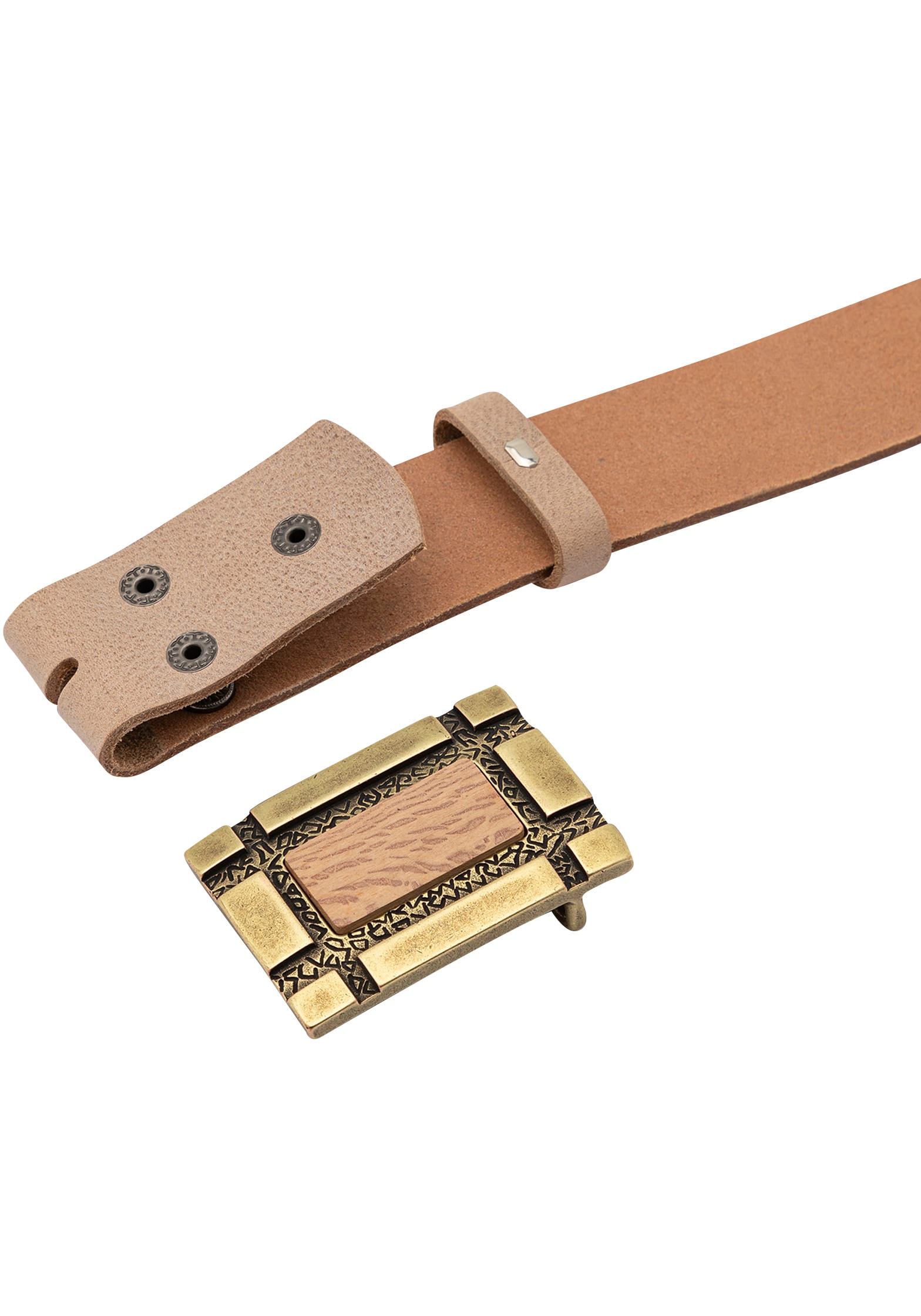 Holz« online 019° bestellen Mit » RETTUNGSRING Ledergürtel, mit Schließe austauschbarer | UNIVERSAL by showroom Bronze