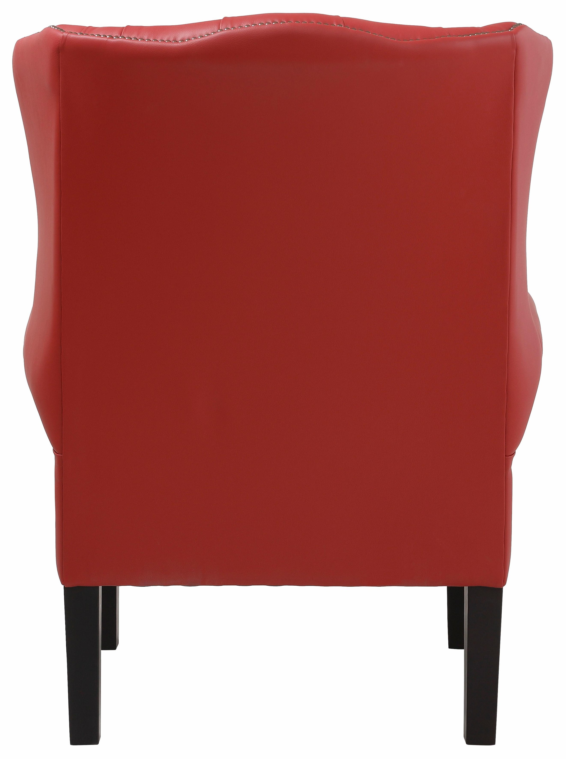 Home affaire Sessel »Bedford Ohrensessel Chesterfield«, mit aufwendiger Knopfheftung und geschwungenen Armlehnen