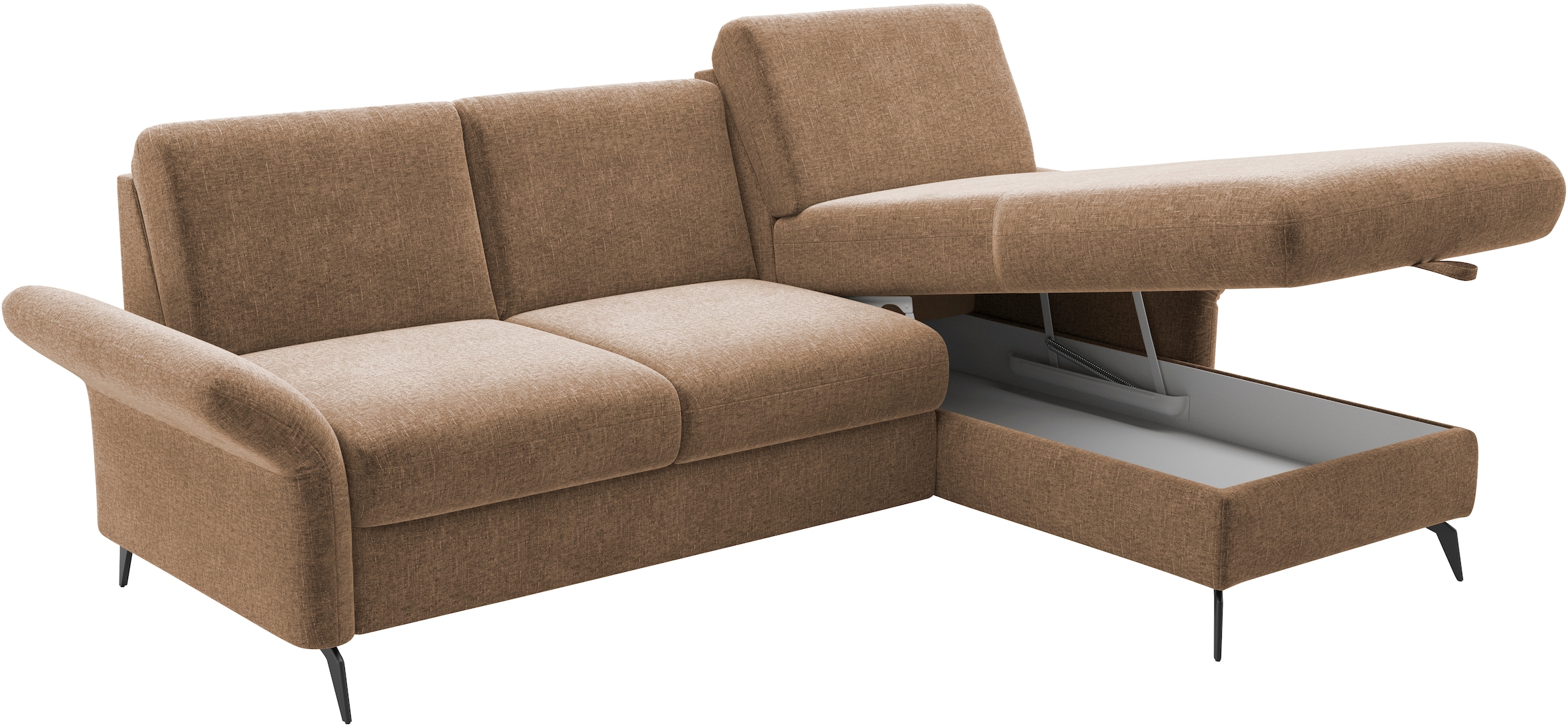Home affaire Ecksofa »Rochelle«, wahlweise mit Bettfunktion, Bettkasten und Armteilverstellung