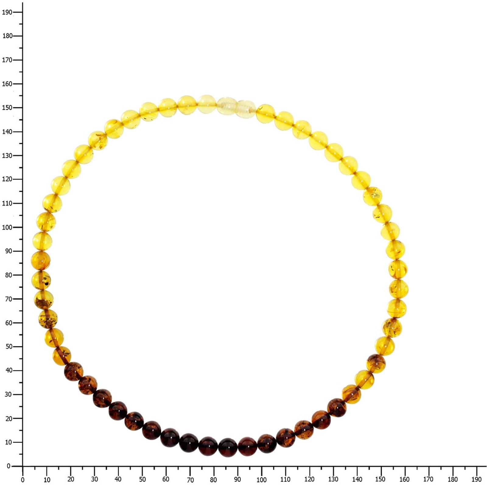 OSTSEE-SCHMUCK Kette ohne Anhänger »- Kugel 8 mm - Bernstein - ,«