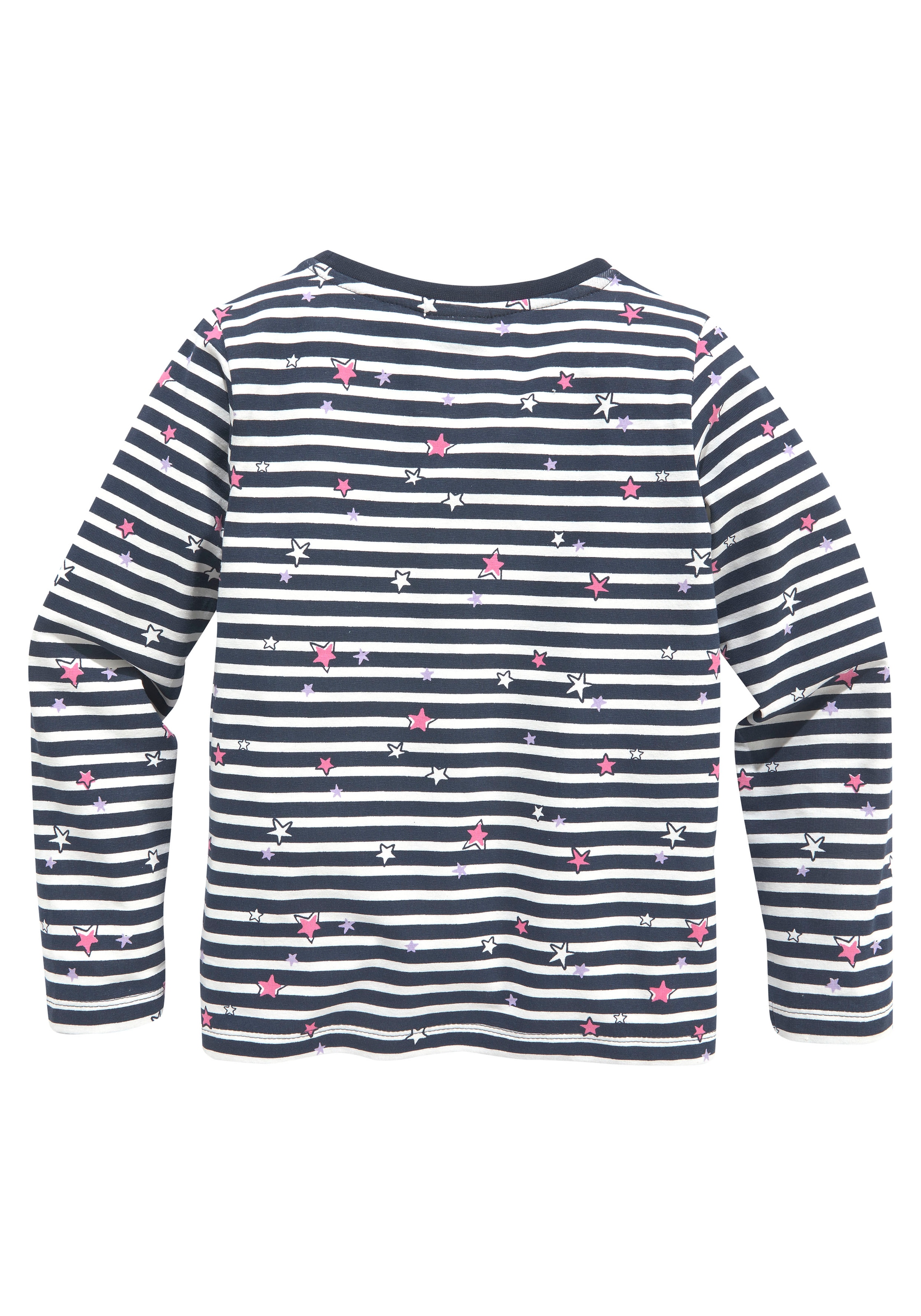 KIDSWORLD Langarmshirt »Vollzeit Prinzessin«, Langarm, Basic-Passform, mit Sternmuster, Rundhalsausschnitt