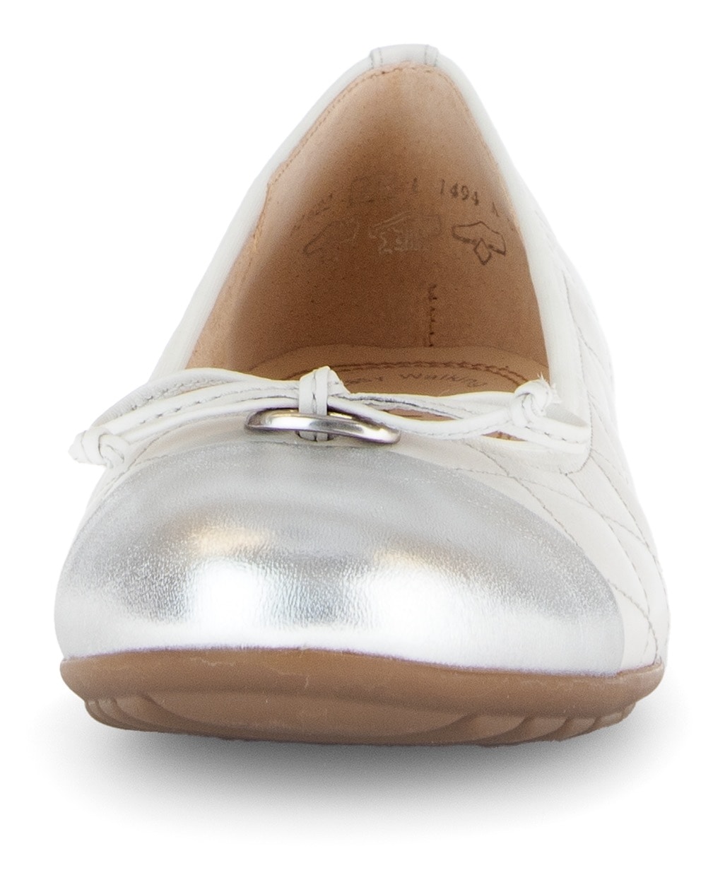 Gabor Ballerina »Florenz«, Halbschuh, Schlupfschuh, Businessschuh, Ziersteppungen, Weite G